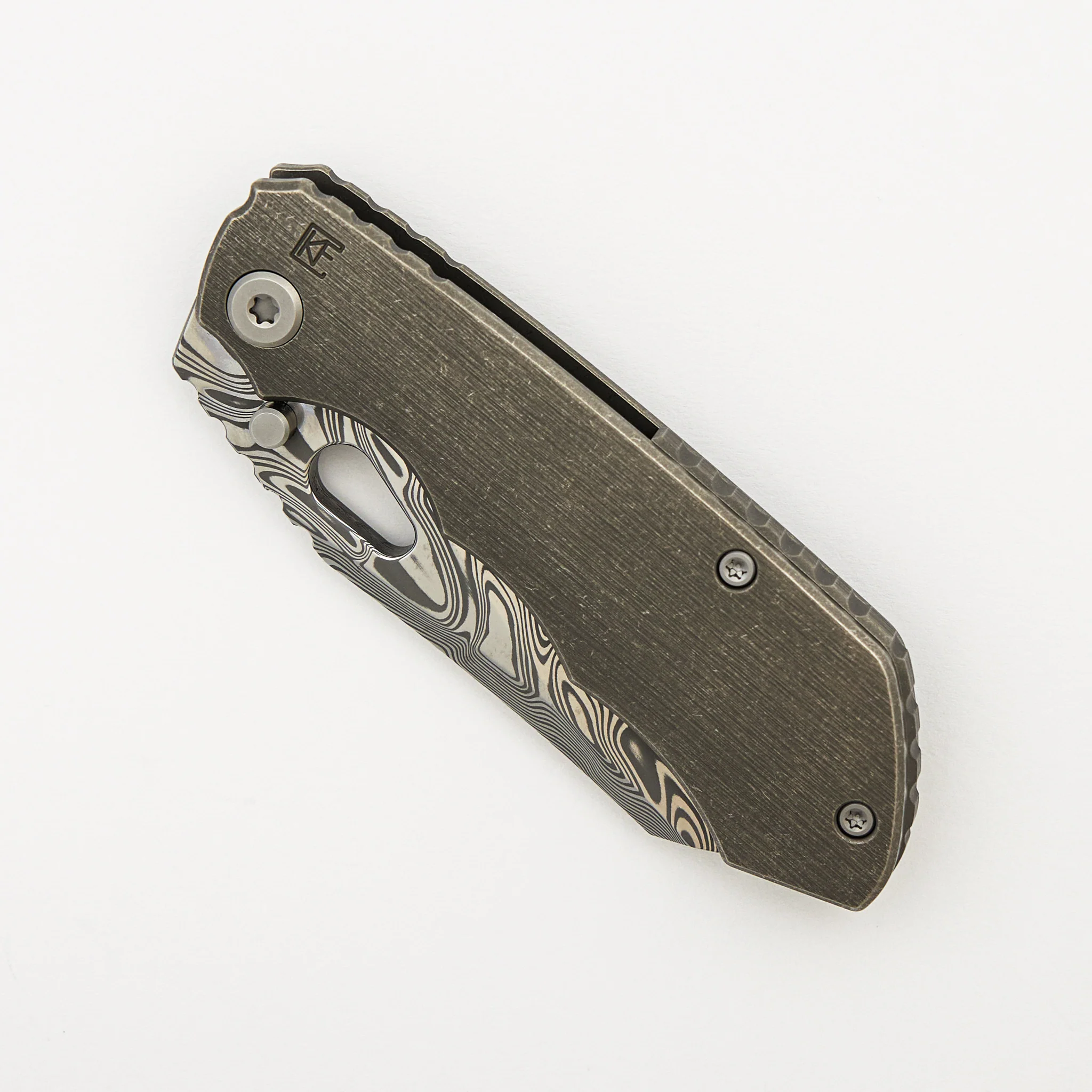 CKF Evo 1.1 - Damasteel Blade - Titanium Handle (Jon Sorensen Design) - Image 3