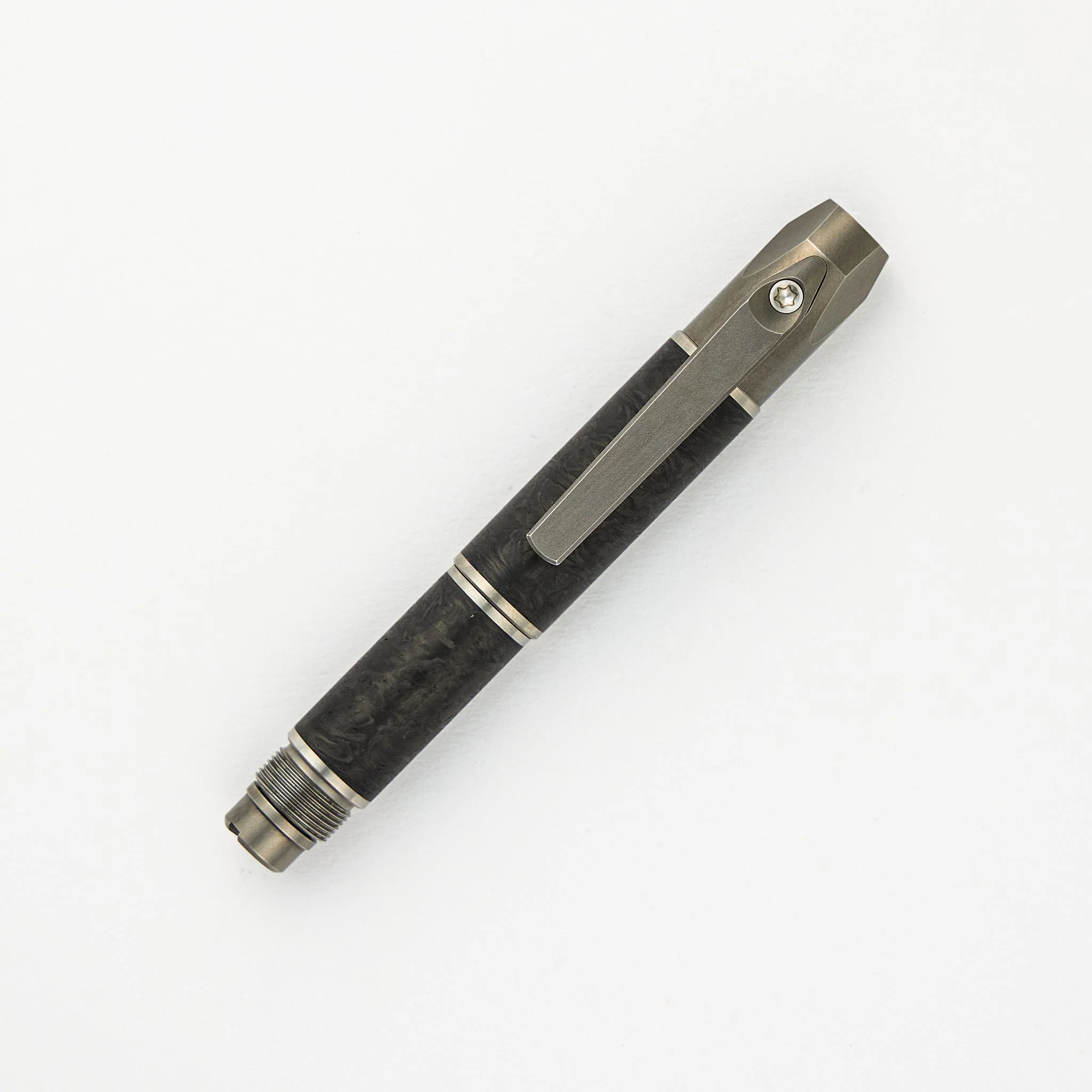 Custom Division Pen Tool - Marble Carbon Fiber