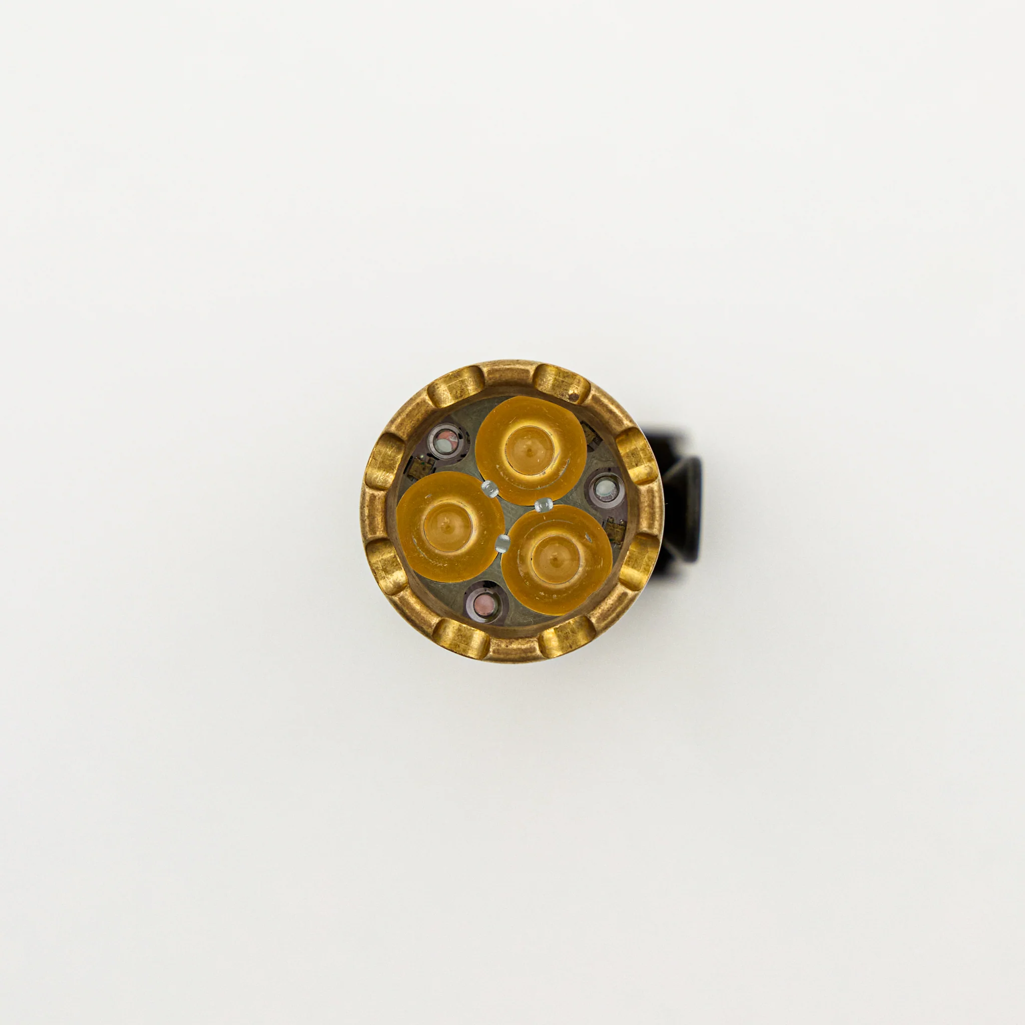 Cptn Axel FTD Flashlight - Brass W/ Black Ti Ano Clip - Image 3