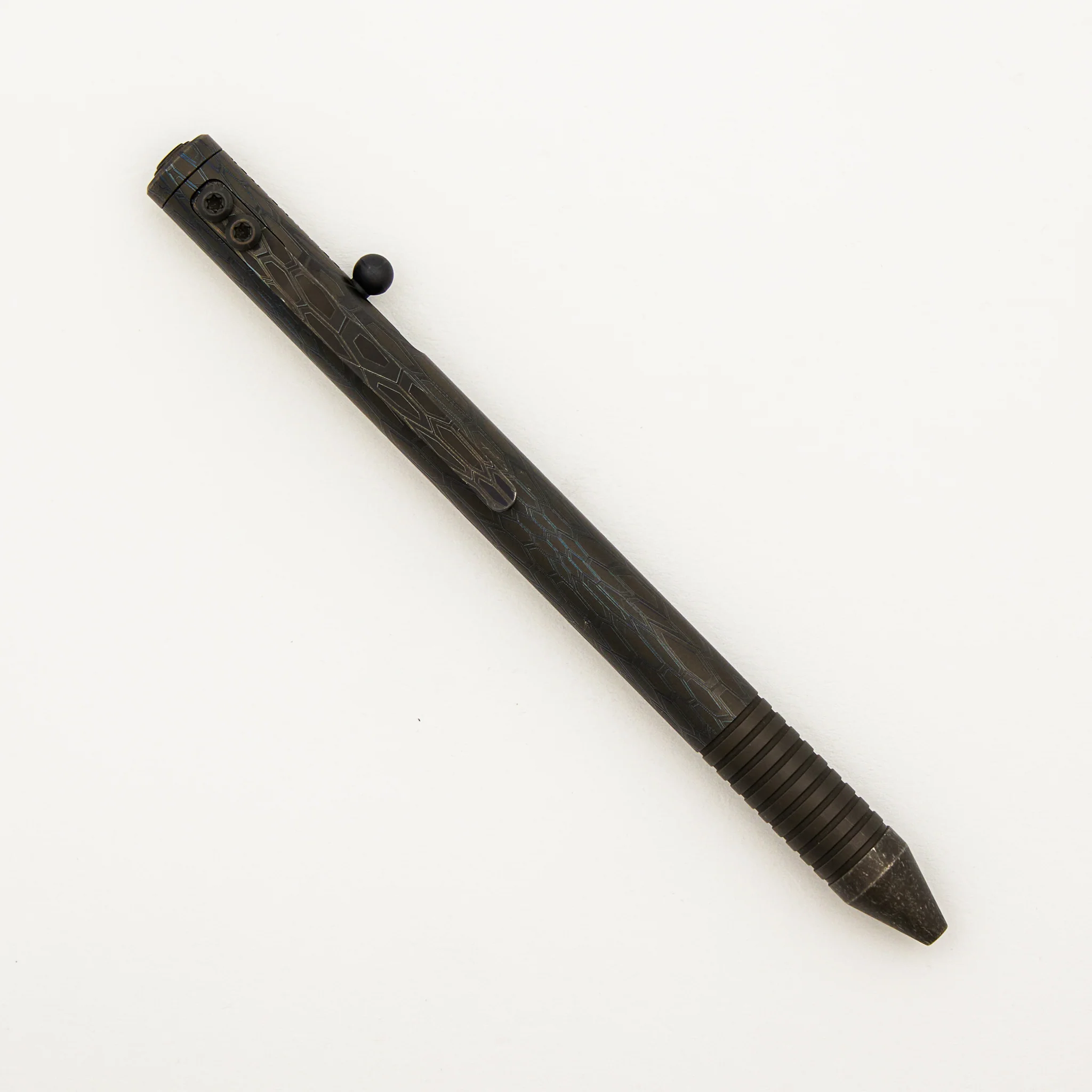 Cptn Axel Full Size TiBolt Pen - Titanium Ghost Kryptex - Cptn's Cap Zirc - Image 2