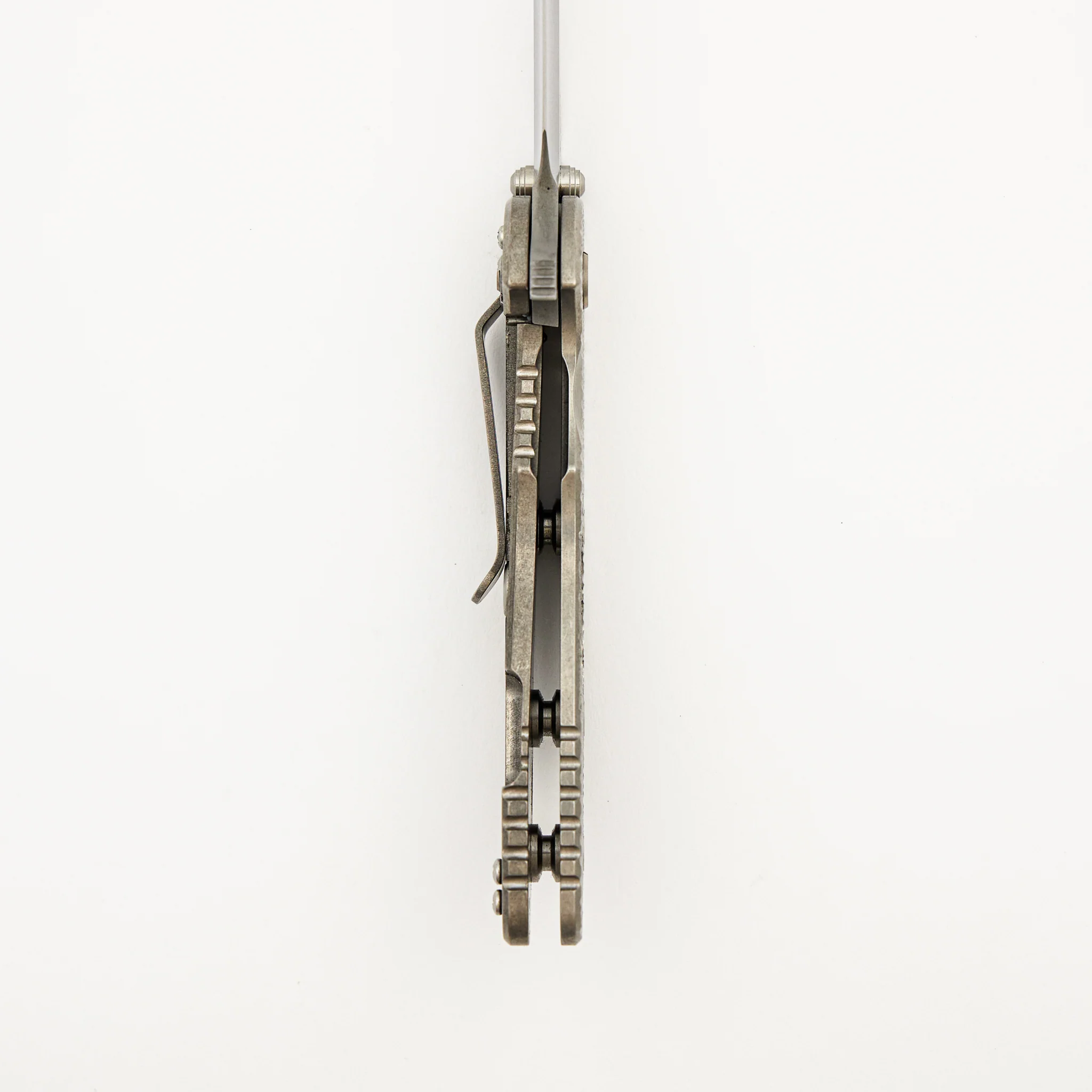 Custom XM-18 - Gen. 4 - Spanto Blade - Textured Titanium Handle - Image 6