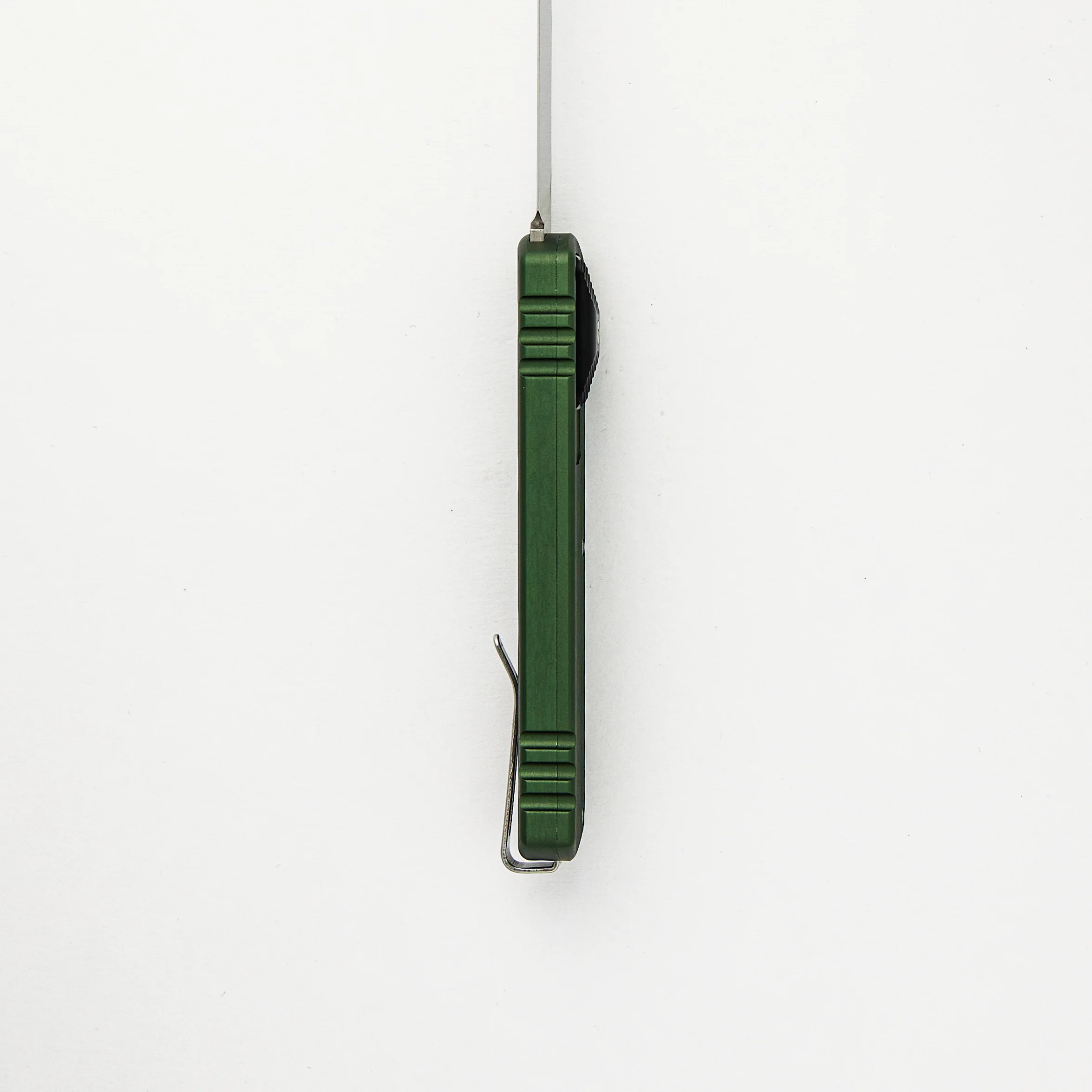 Zulu – Green Aluminum Handle – Satin Wharncliffe M390 Blade - Image 5