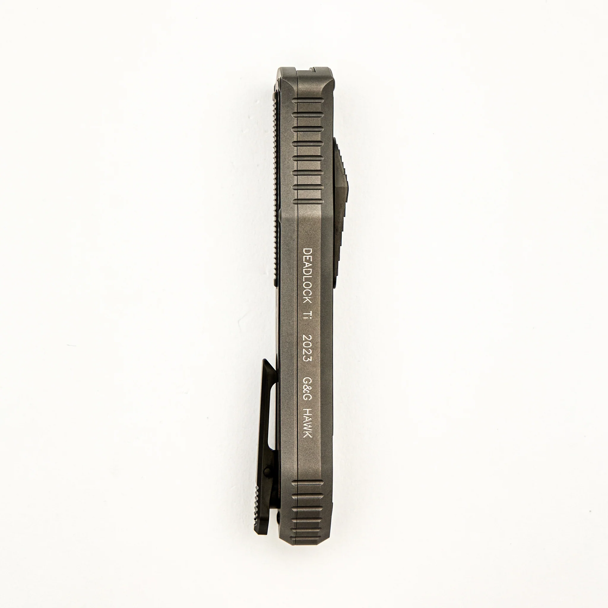 Deadlock Model C - Titanium Handle W/ Fat Carbon Inlay - 20CV Blade - Image 4