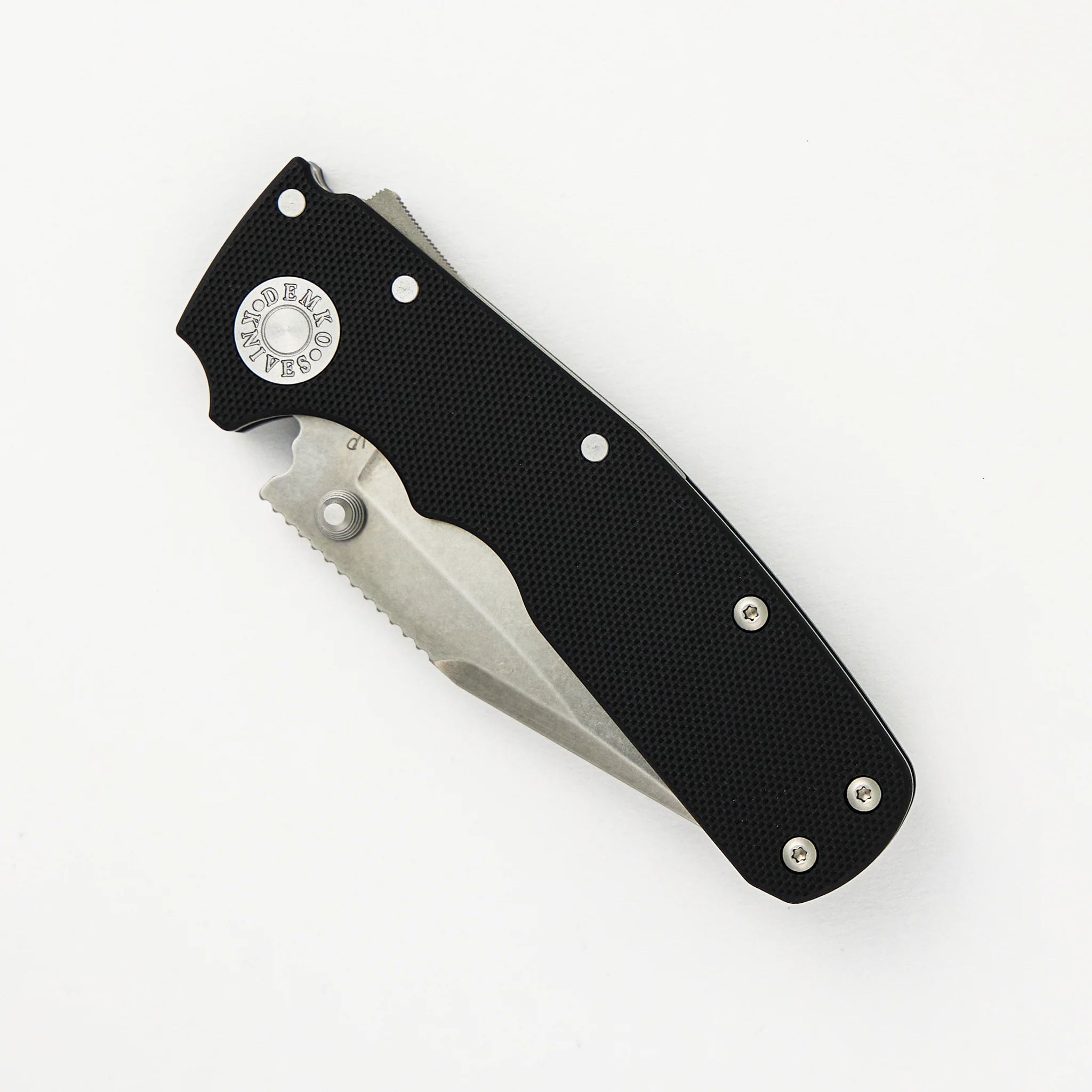 Shark Cub CPM 20CV Black G10 Handle Clip Point Stonewash Blade - Image 3