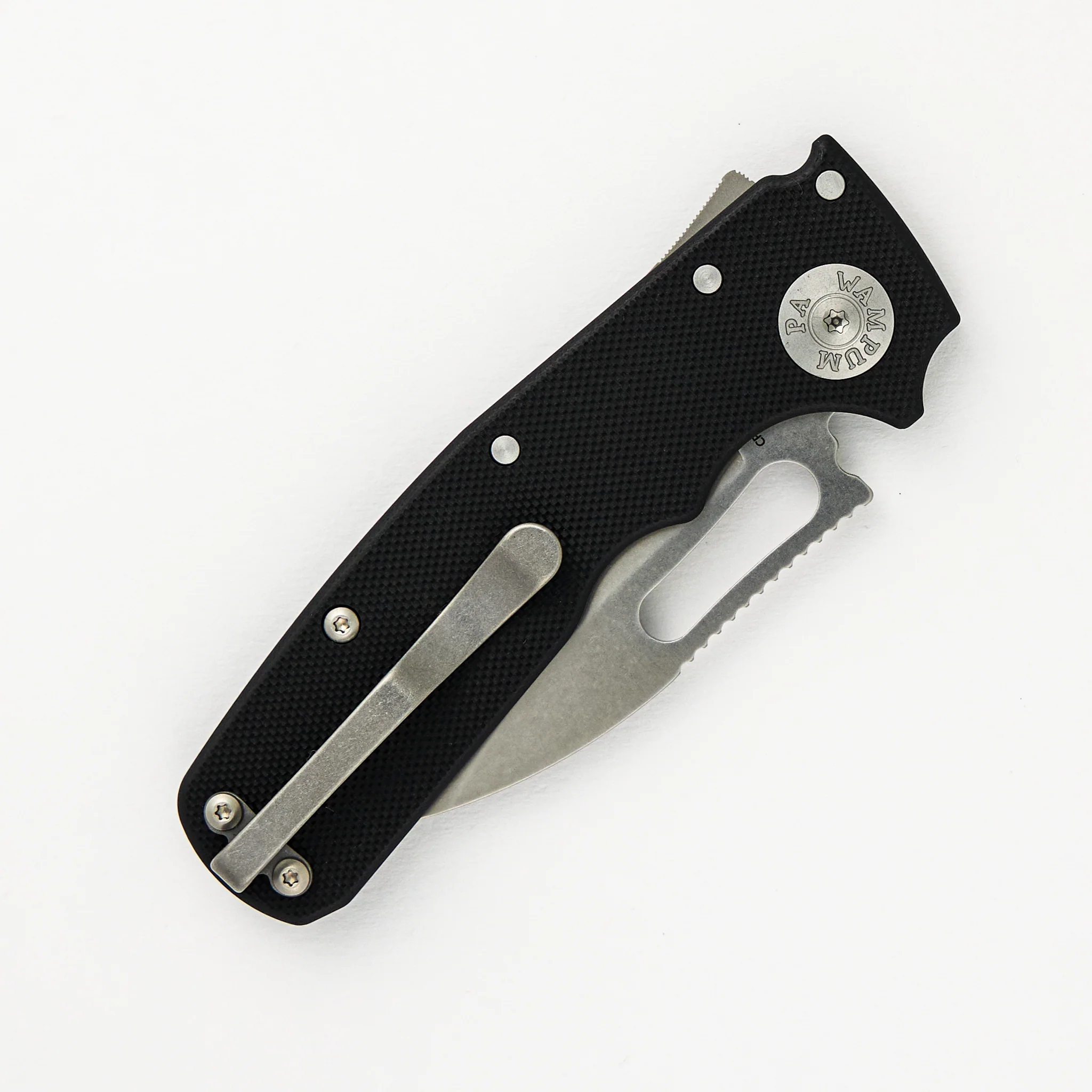 Shark Cub CPM 20CV Black G10 Handle Slicer Shark Stonewash Blade - Image 4