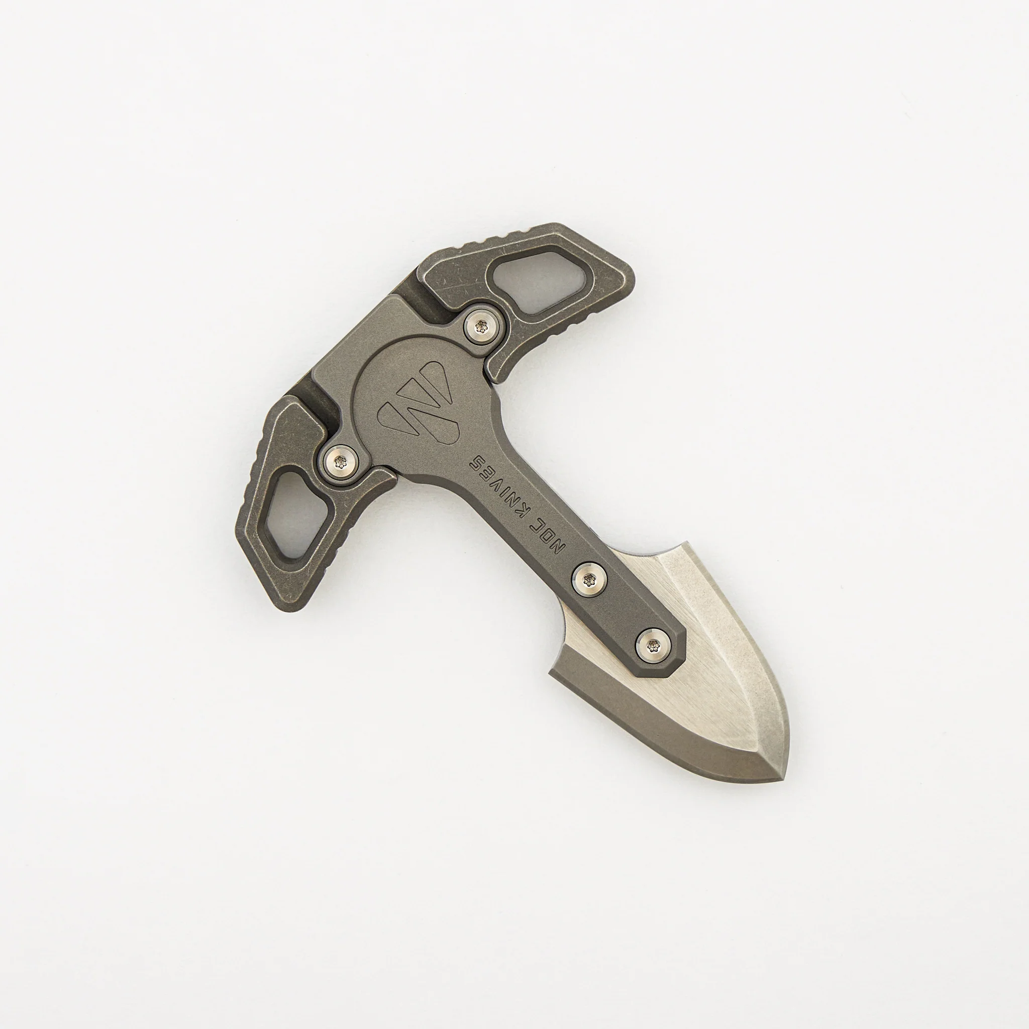 E-002-01 Push Dagger - Stonewash Titanium Handle - Image 2