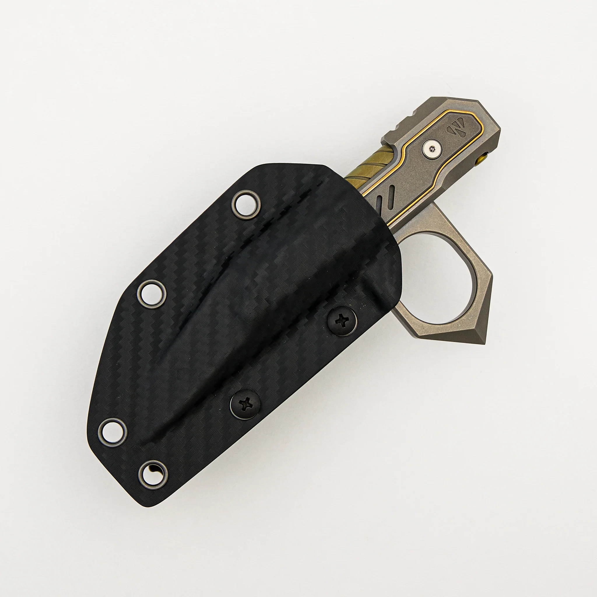 E-002-02 - Stonewash/Bronze Anodized Titanium Handle - Image 3