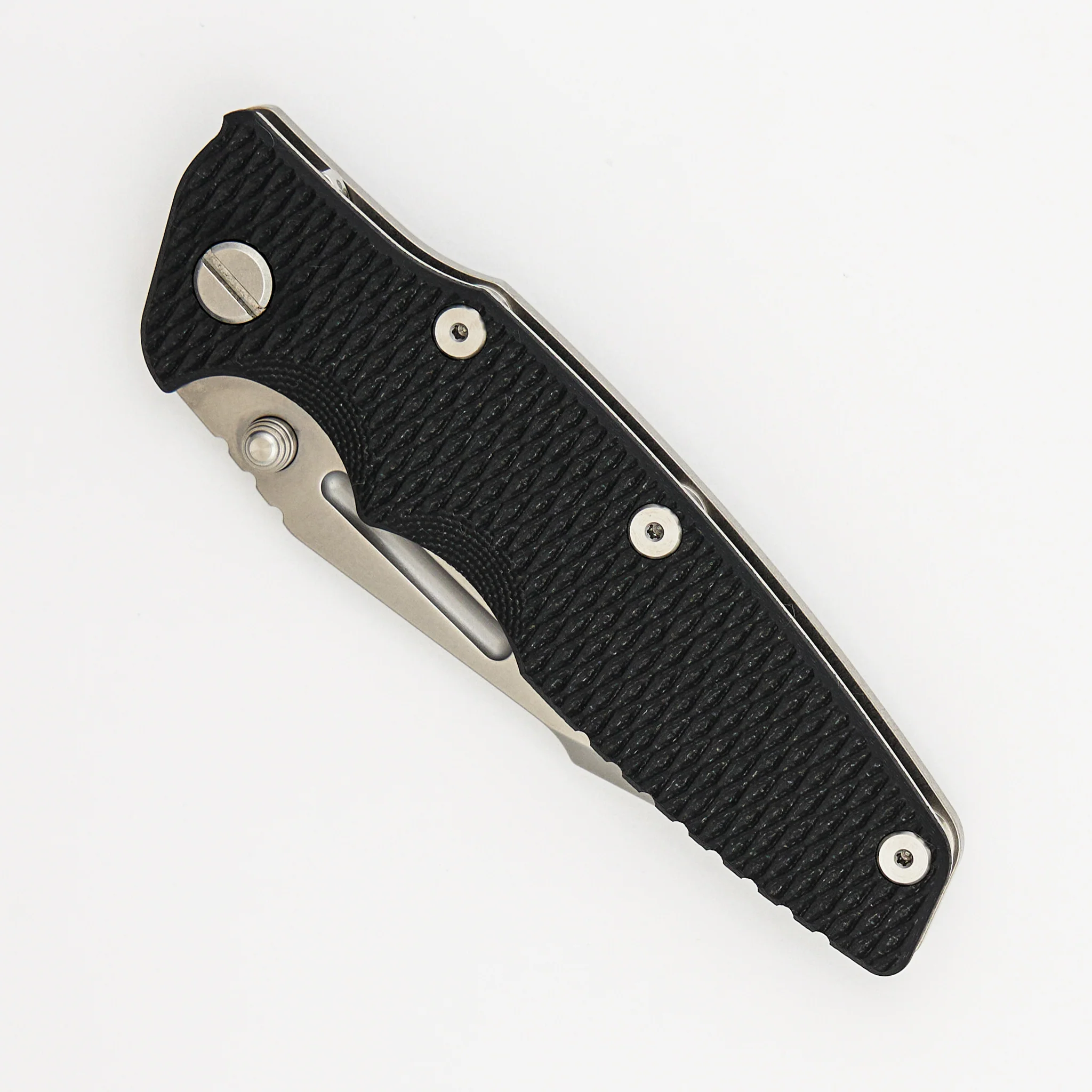 Eklipse 3.5" - MagnaCut Skinny Fullered Harpoon Spearpoint - Non-Flipper - Tri-Way - Stonewash - Black G10 - Image 3