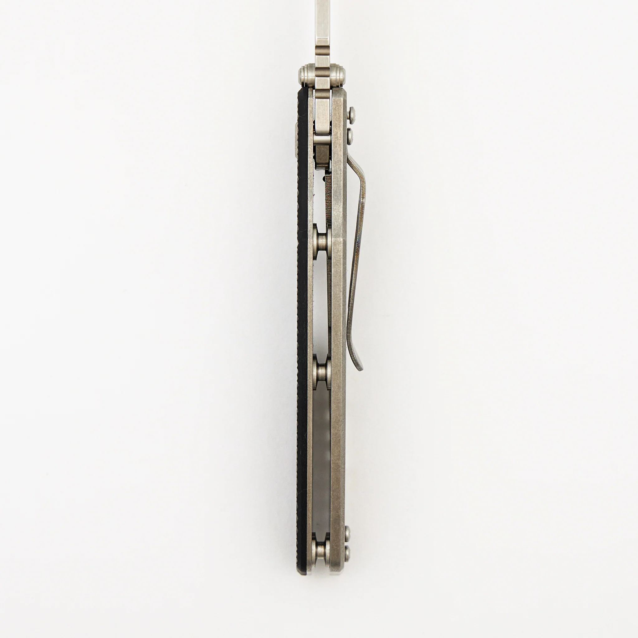 Eklipse 3.5" - MagnaCut Skinny Fullered Harpoon Spearpoint - Non-Flipper - Tri-Way - Stonewash - Black G10 - Image 7