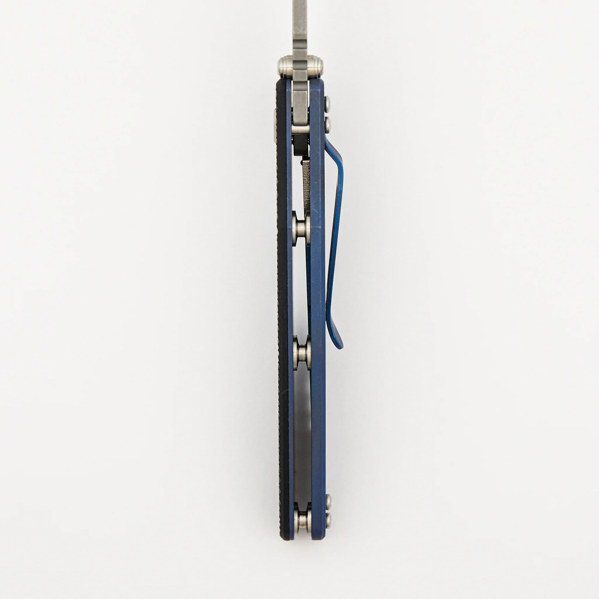 Eklipse 3.5" - MagnaCut Skinny Fullered Harpoon Spearpoint - Tri-Way - Battle Blue - Black G10 - Image 7