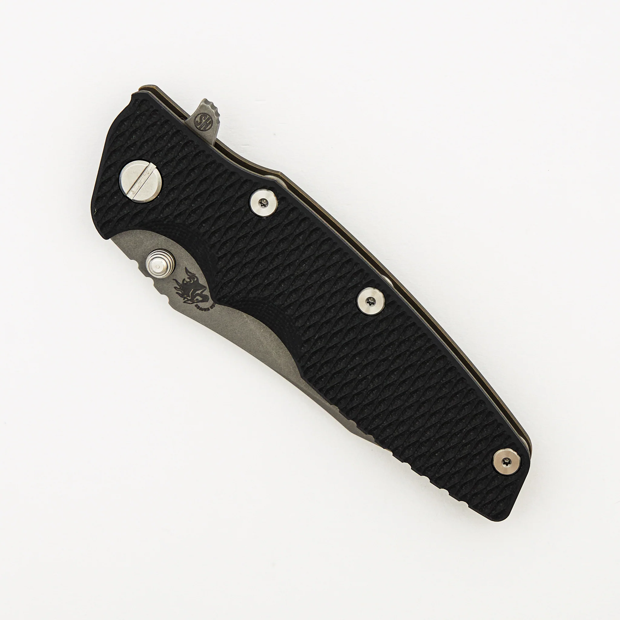 Eklipse 3.5" - MagnaCut Skinny Slicer - Hollow Grind - Tri-Way - Battle Bronze - Black G10 - Image 3