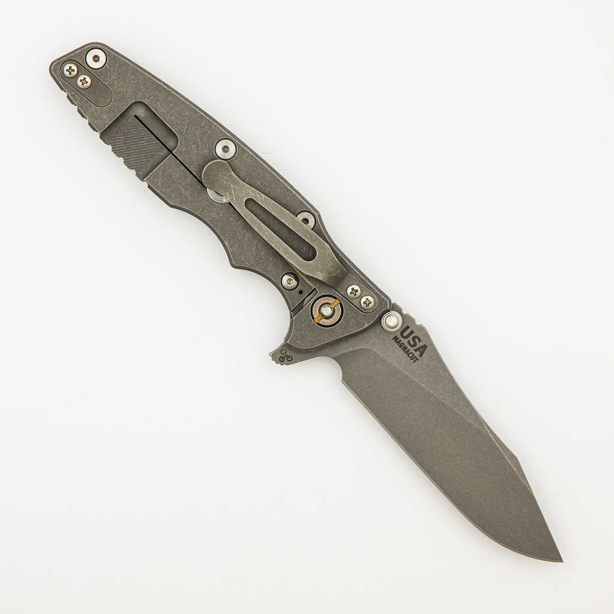 Eklipse 3.5" - MagnaCut Skinny Slicer - Hollow Grind - Tri-Way - Working Finish - Black G10 - Image 2