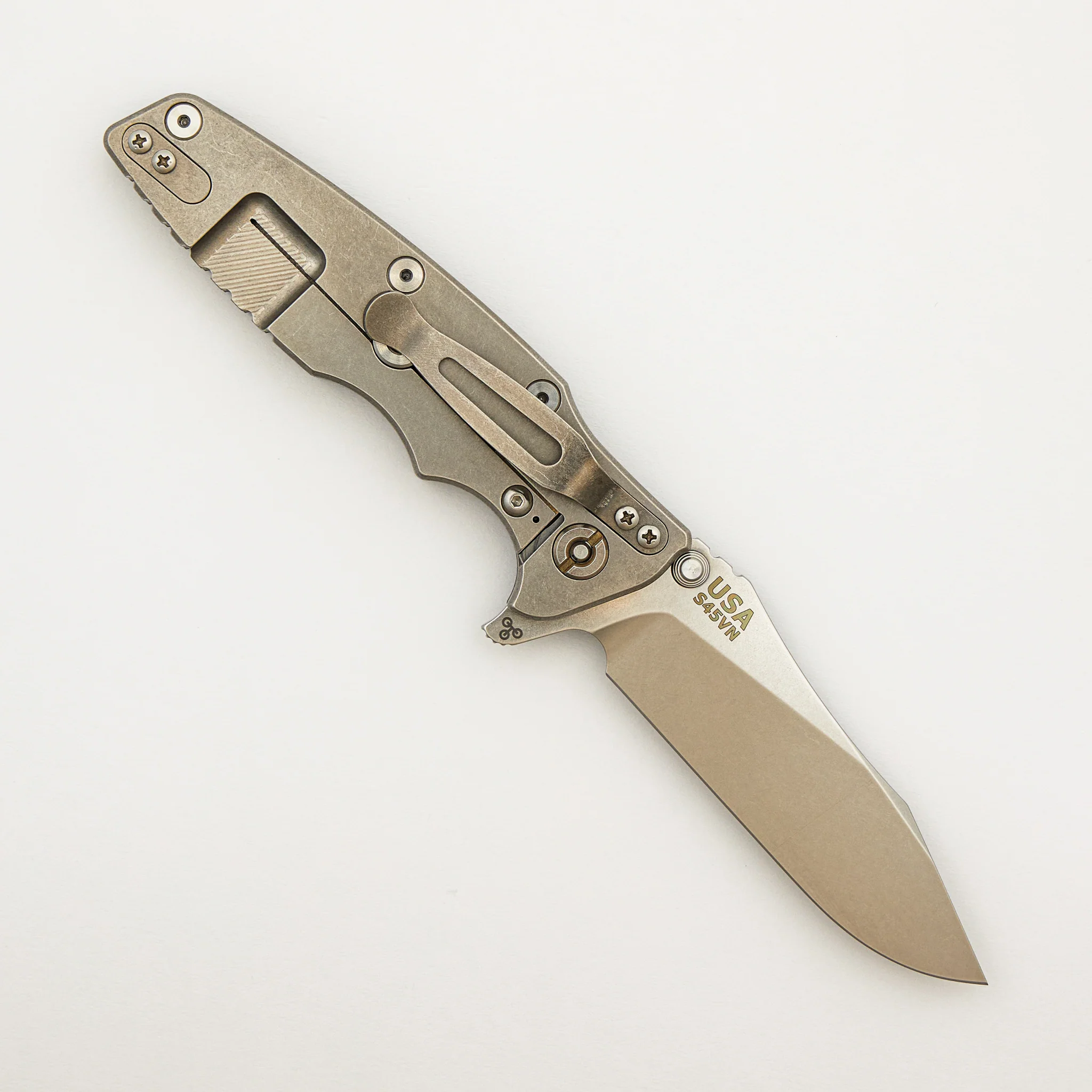 Eklipse 3.5" - S45VN Slicer - Hollow Grind - Tri-Way - Stonewash - Black G10 - Image 2