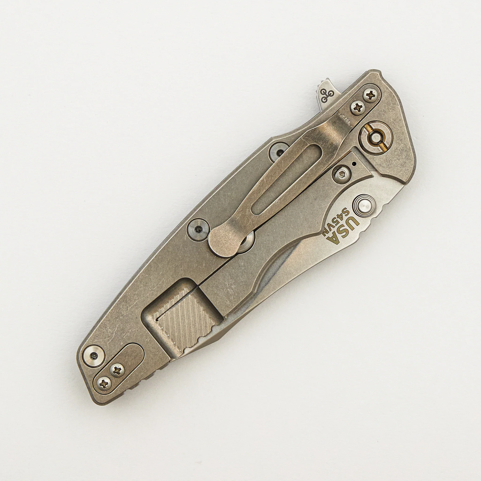 Eklipse 3.5" - S45VN Slicer - Hollow Grind - Tri-Way - Stonewash - Black G10 - Image 4