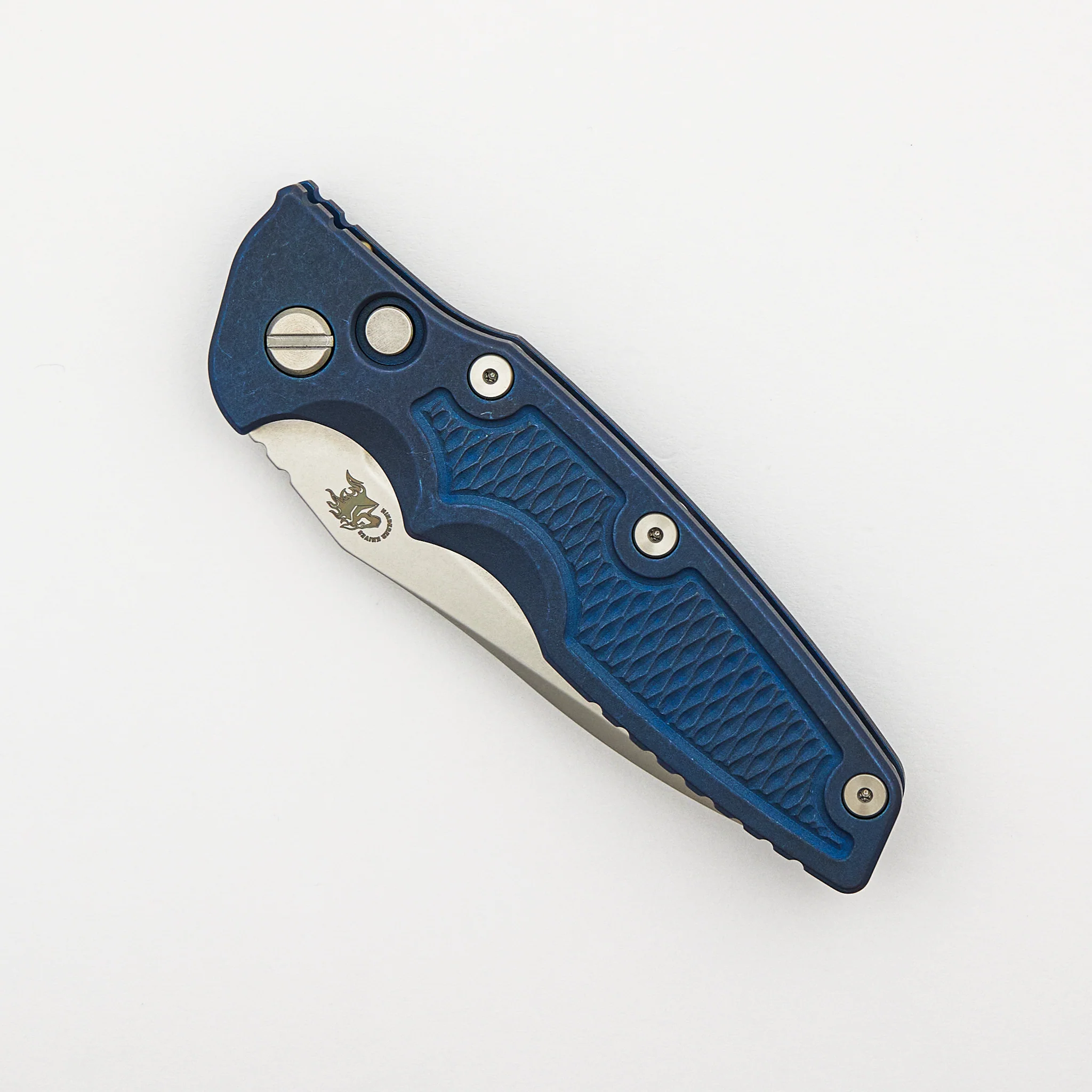 Eklipse 3.5" - Automatic - S45VN Spearpoint - Battle Blue - Stonewash Blade - Image 3