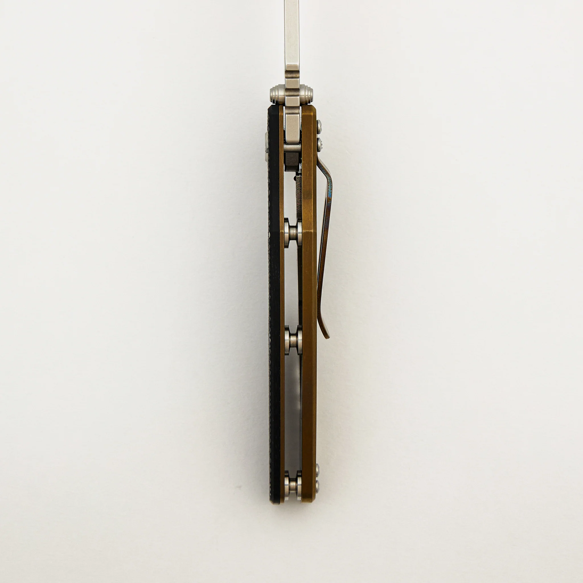 Eklipse 3.5" - S45VN Spearpoint - Tri-Way - Stonewash Bronze - Black G10 - Image 7