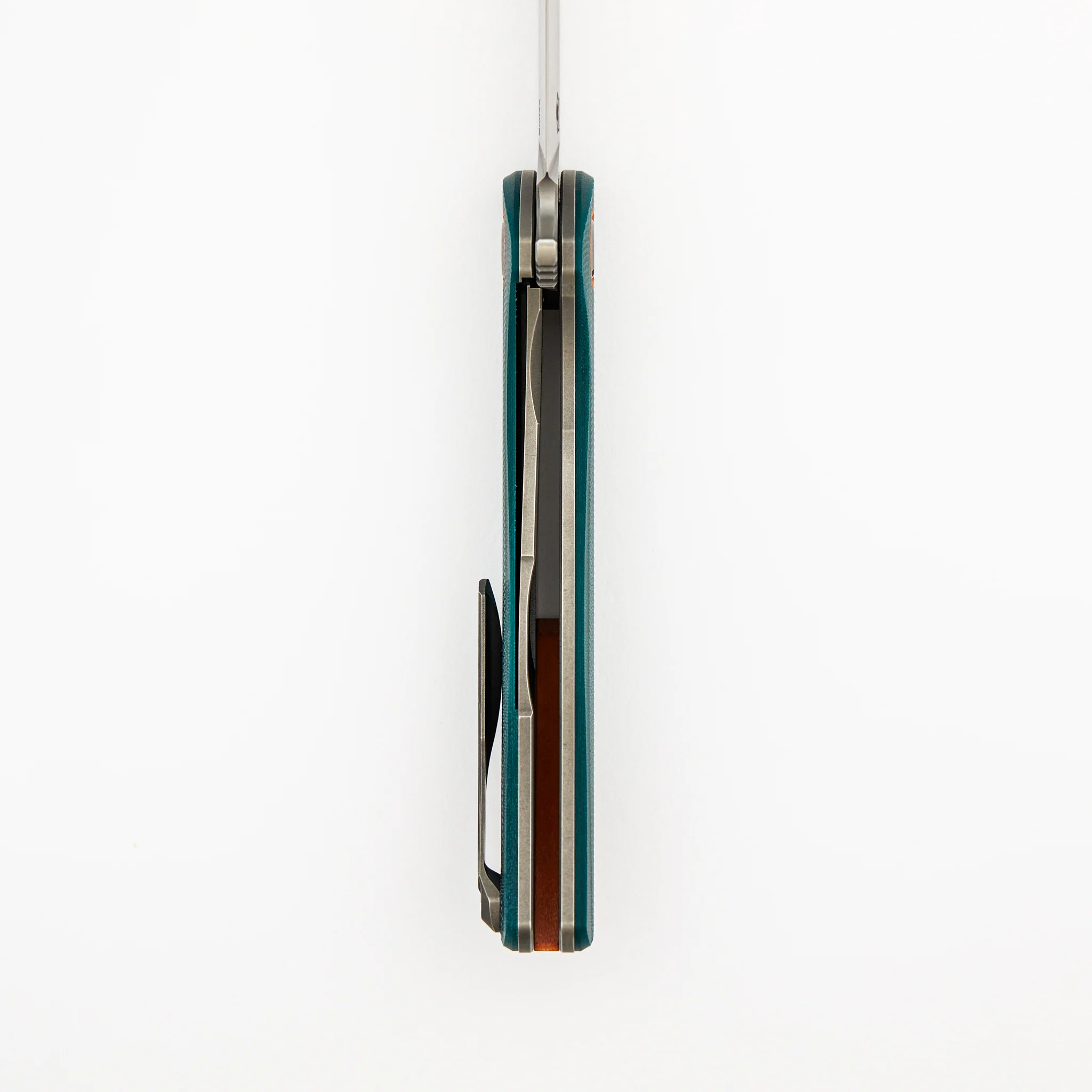 F3 - Elmax Blade - Emerald Micarta Handle - Orange G10 Accents - MRBS - Image 6