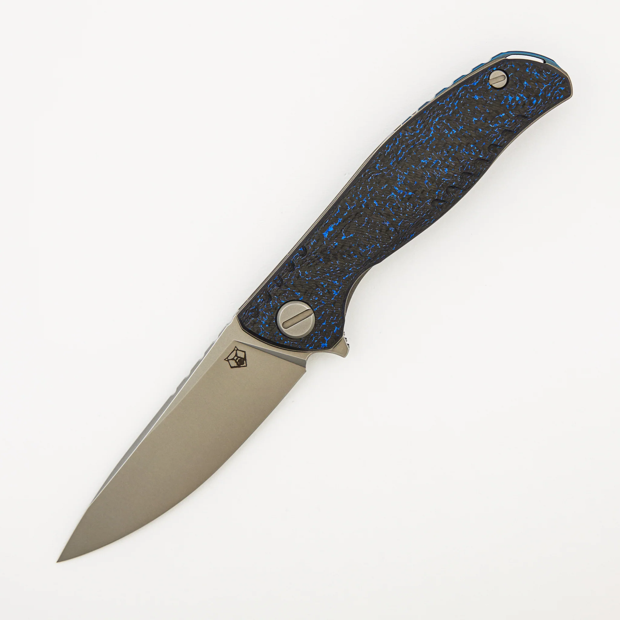 F3 NS - M390 Blade - Blue Carbon Fiber Handle - MRBS