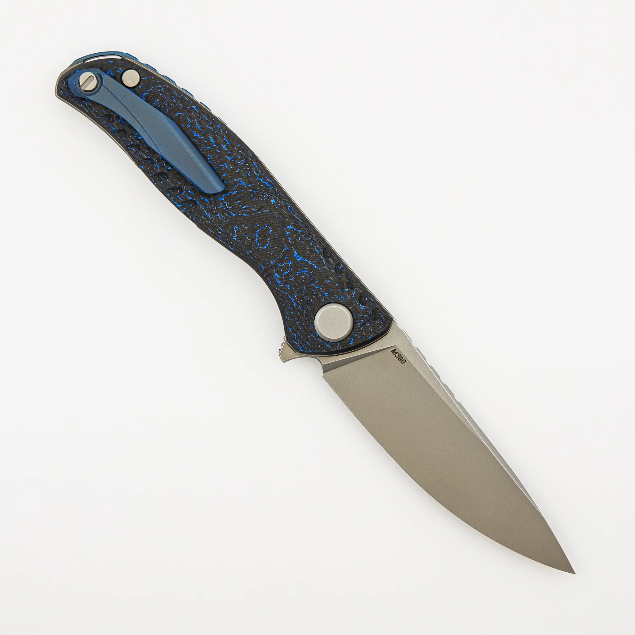 F3 NS - M390 Blade - Blue Carbon Fiber Handle - MRBS - Image 2