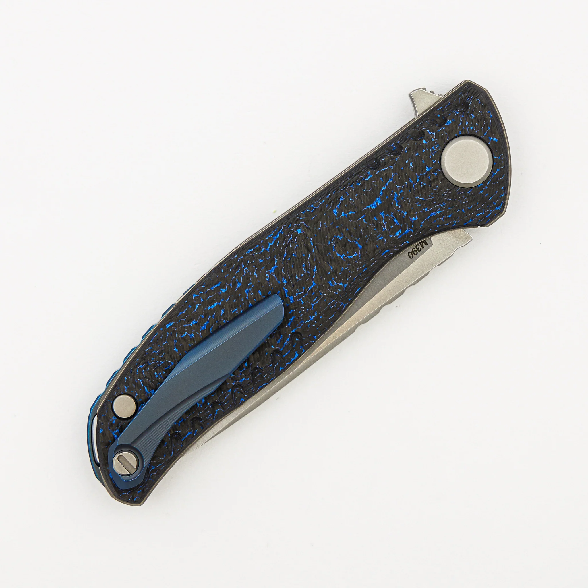 F3 NS - M390 Blade - Blue Carbon Fiber Handle - MRBS - Image 4
