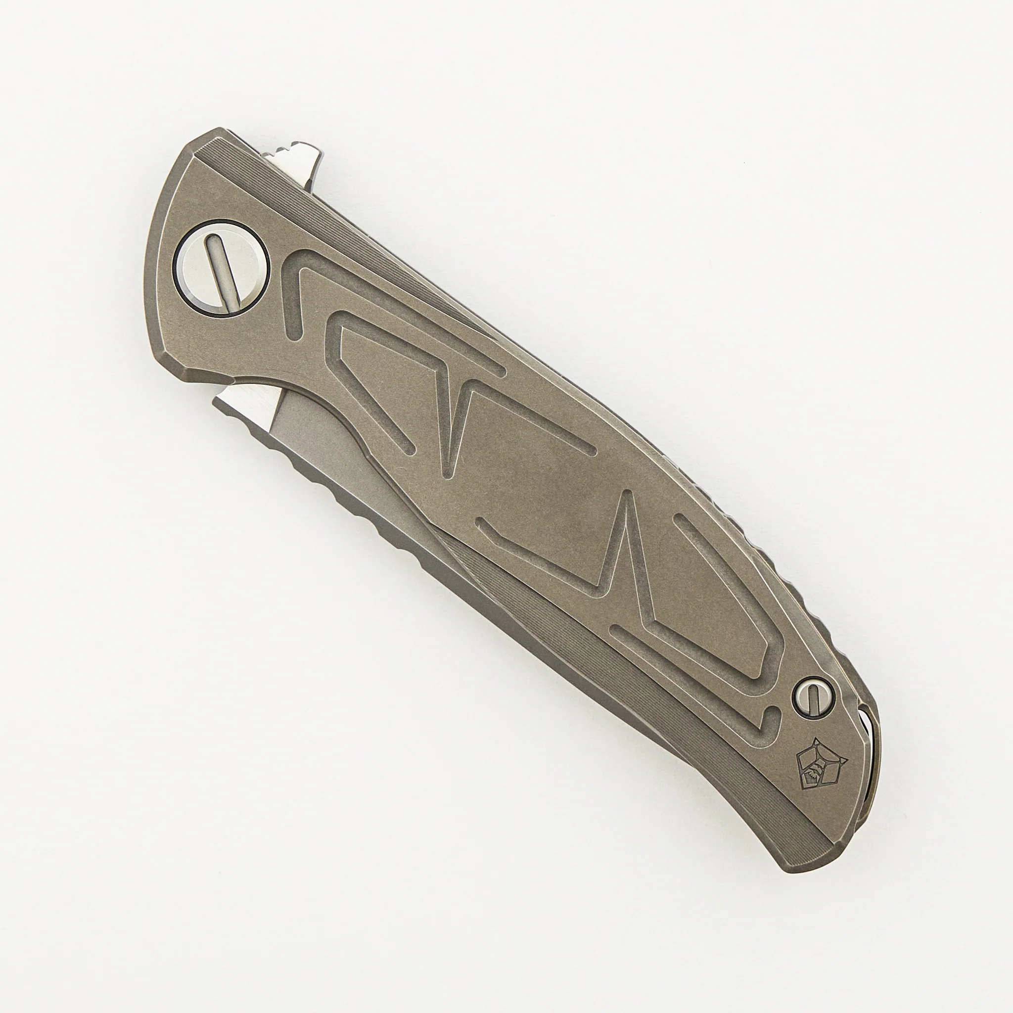 F95 Braces - S90V Blade - Titanium Handle - Washers - Image 3