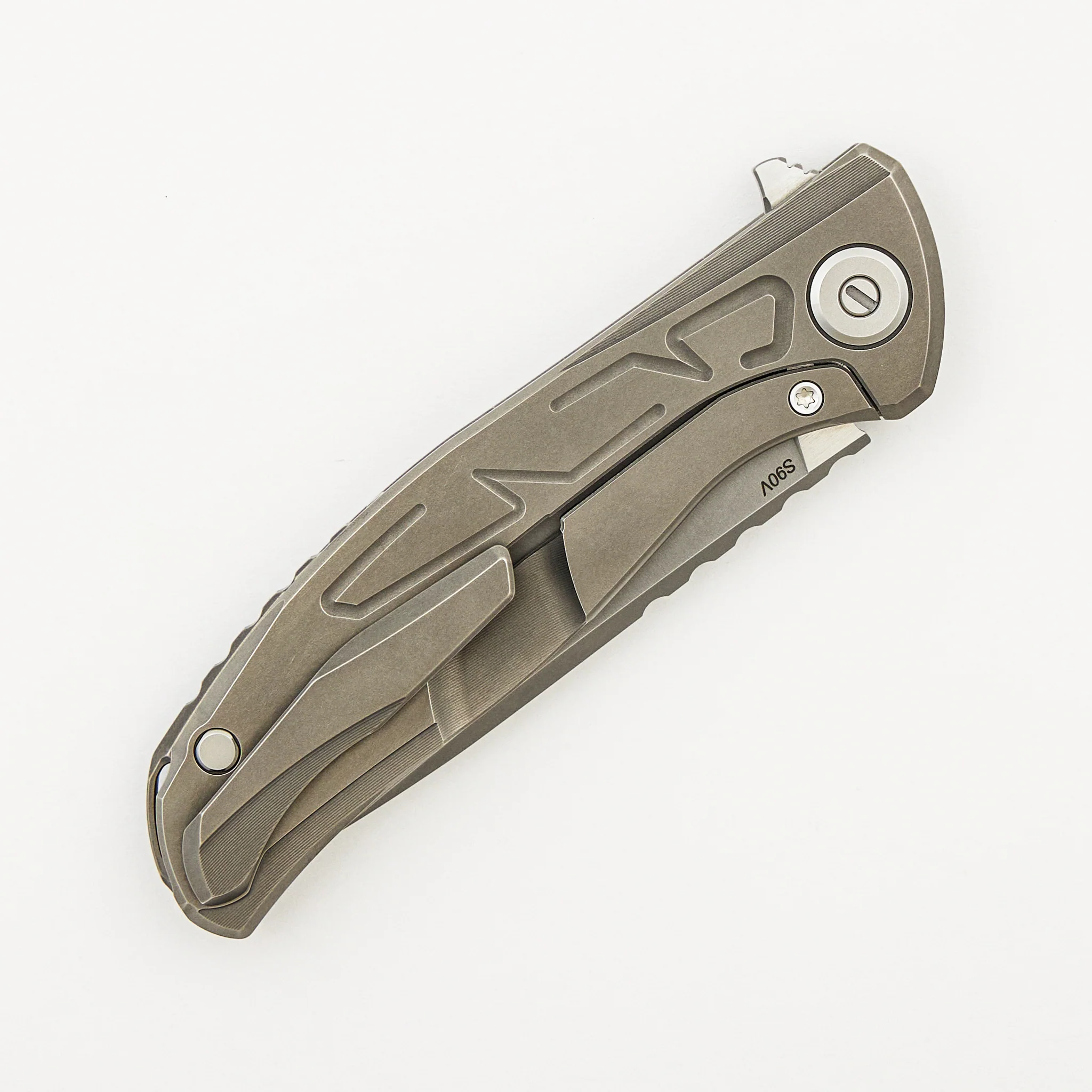 F95 Braces - S90V Blade - Titanium Handle - Washers - Image 4