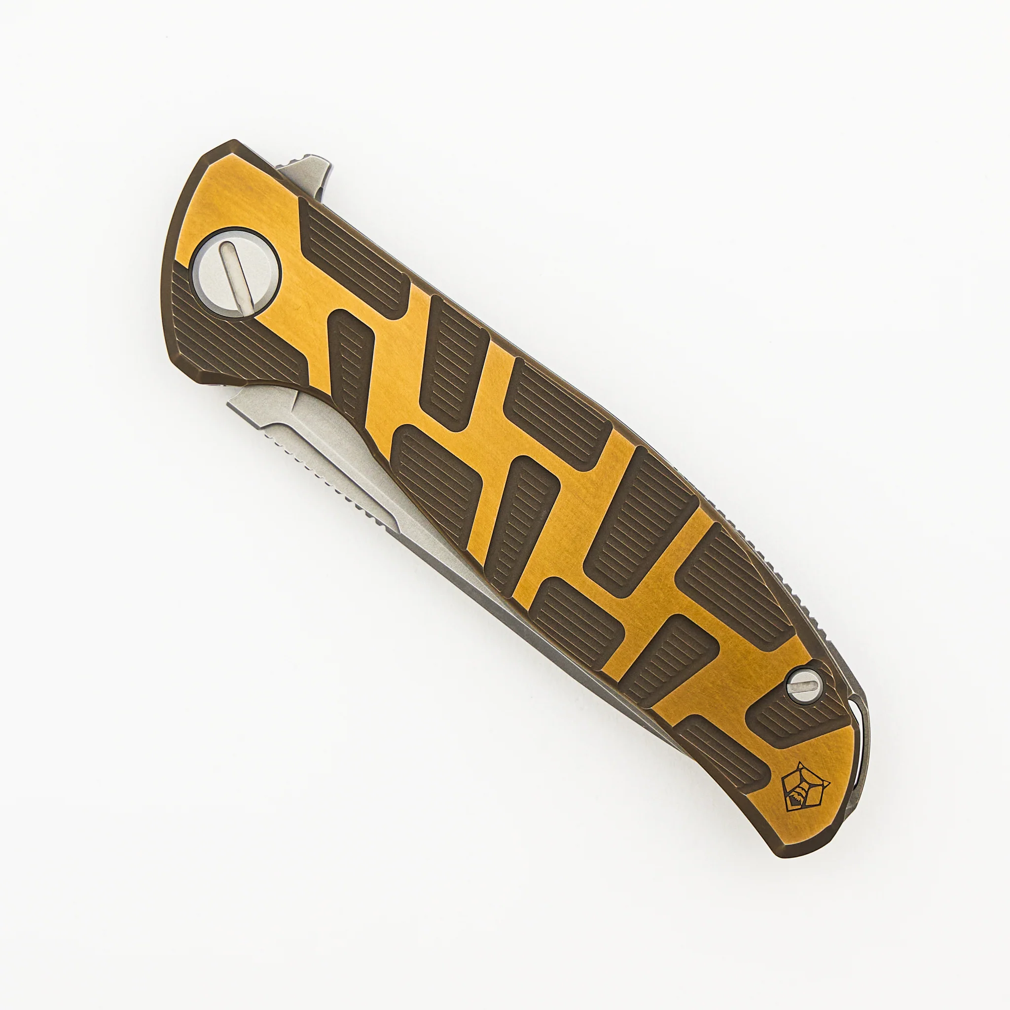F95 T Pattern Gen. 4 - Bronze Titanium Handle - M390 Blade - MRBS - Image 3