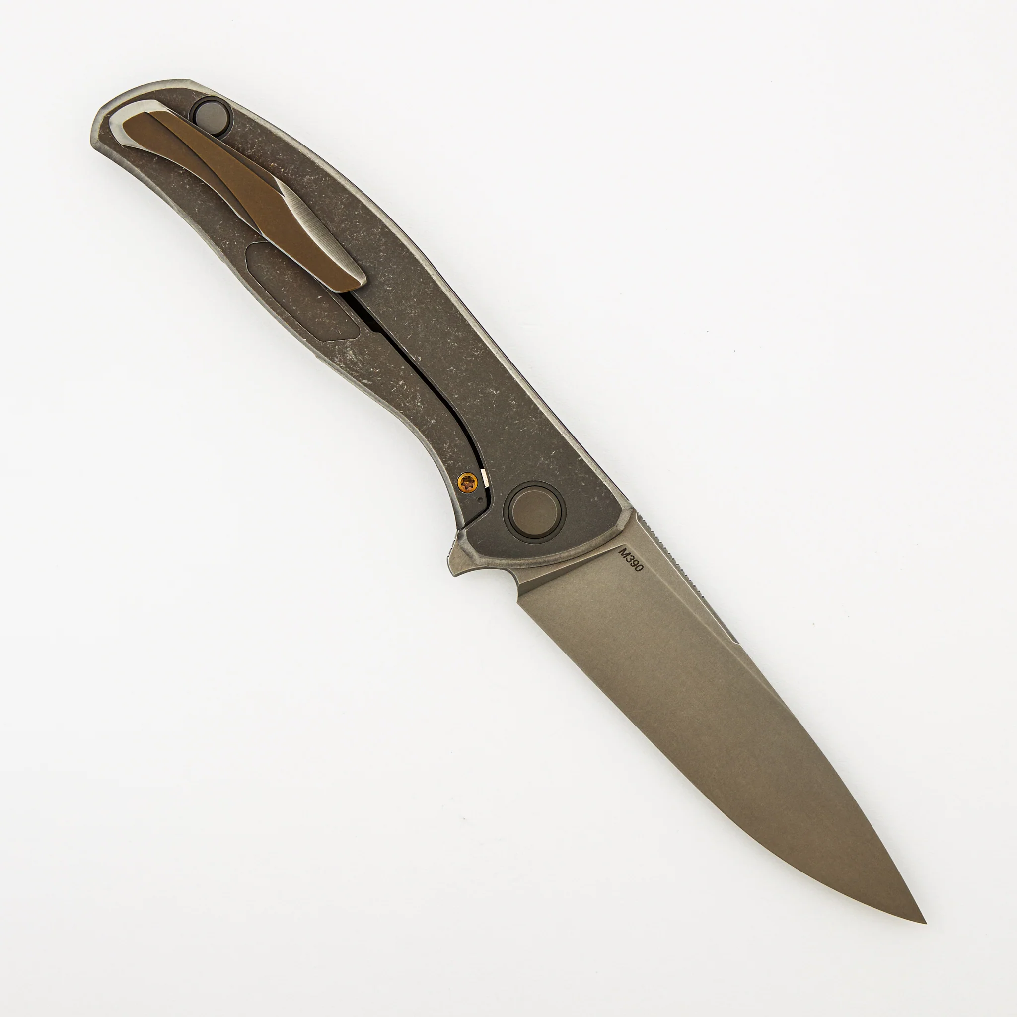 F95 "The JB Stout Finish" - M390 Blade - Titanium Handle - MRBS - Image 2
