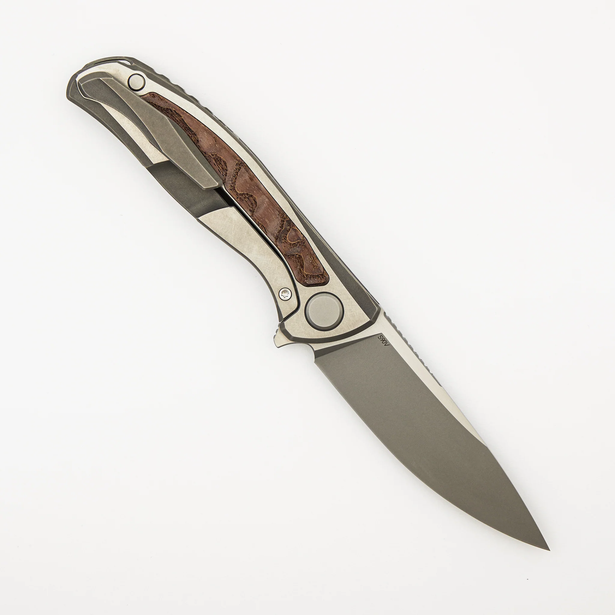 F95NL - Ash Wood Inlay - S90V Blade - MRBS - Image 2