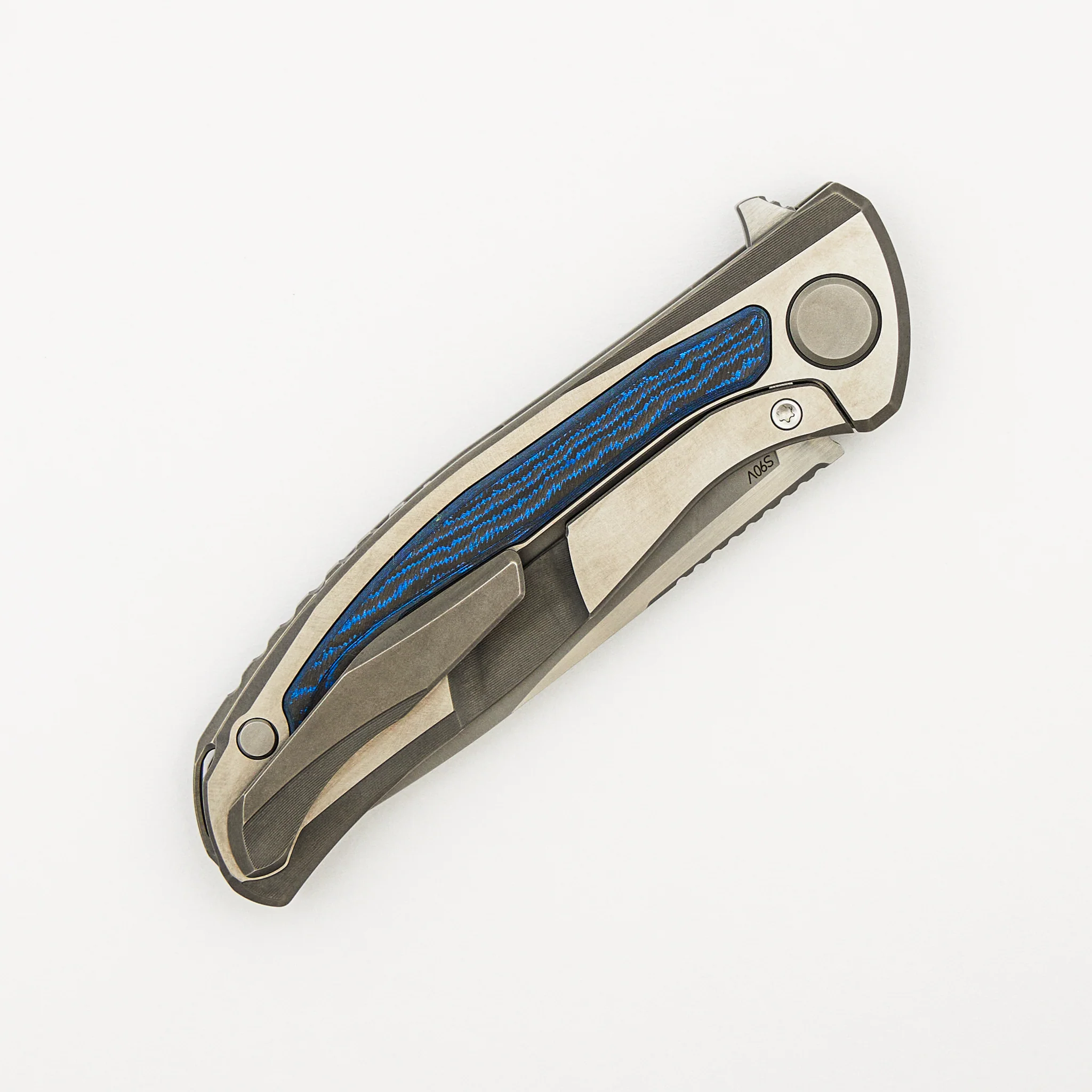 F95NL - Blue CarboTi Inlay - S90V Blade - MRBS - Image 4