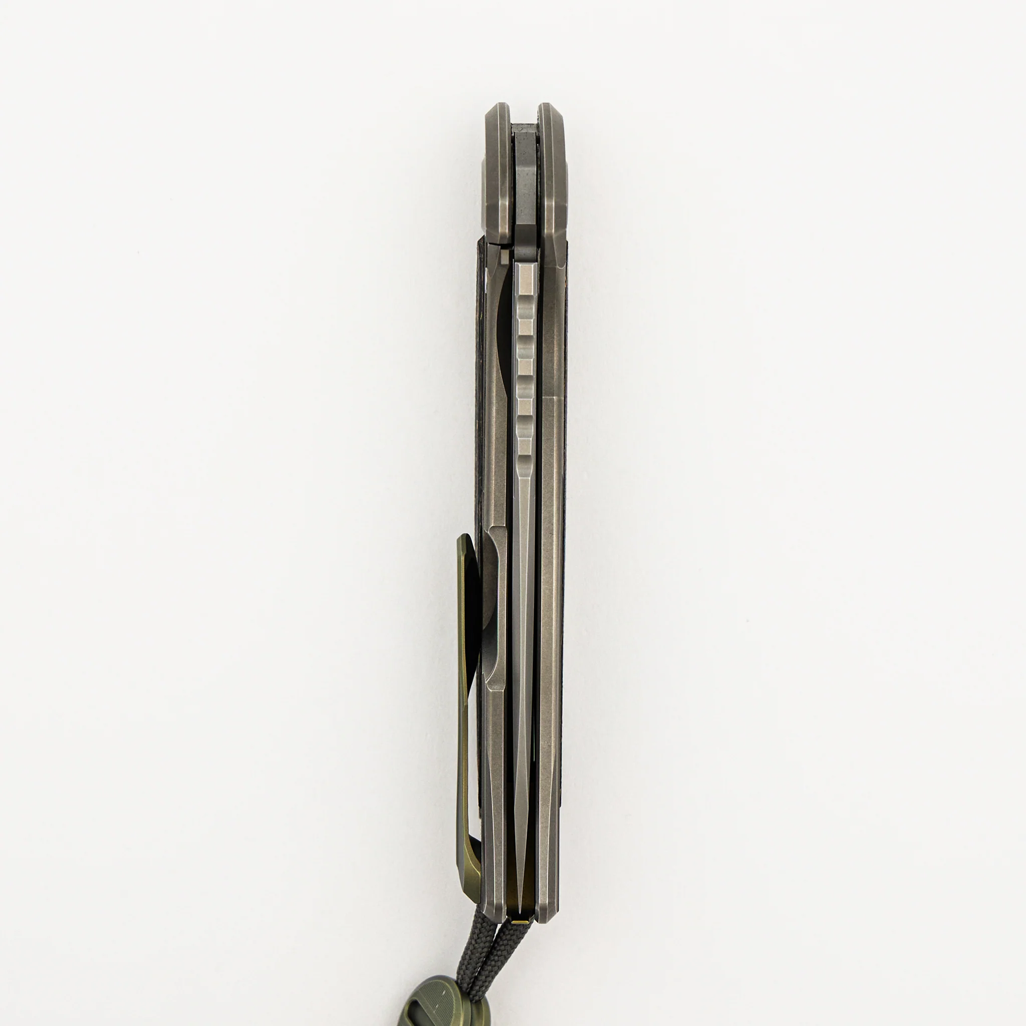 F95NL Gen. 5 - Blade Show Exclusive 2024 - M390 Blade - Titanium Handle - Golden Spark TechnoCarbo Inlays - MRBS - Image 5