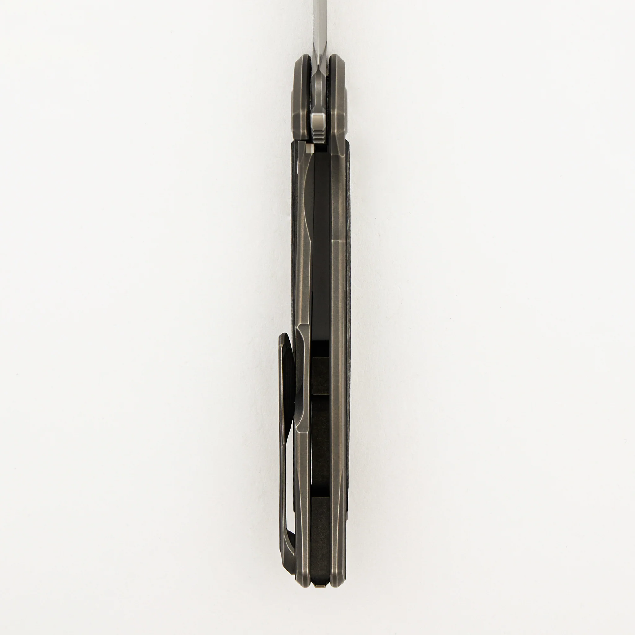 F95NL Gen. 5 - M390 Blade - Titanium Handle - Olive TechnoCarbo Inlays - MRBS - Image 6