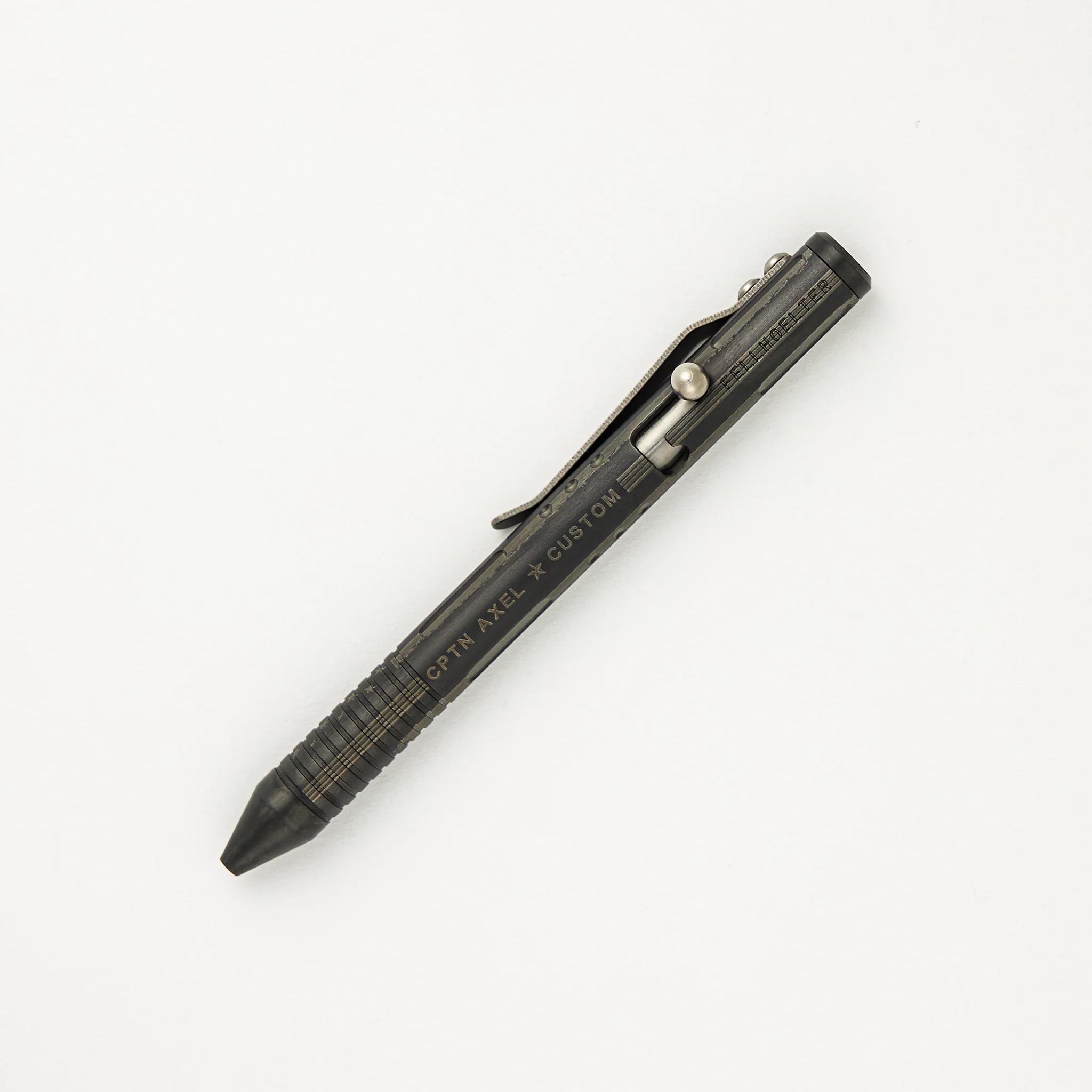 Cptn Axel G2 TiBolt Pen – Copper/Black Nickel "Stars N Stripes" Zirconium Tip & Cap