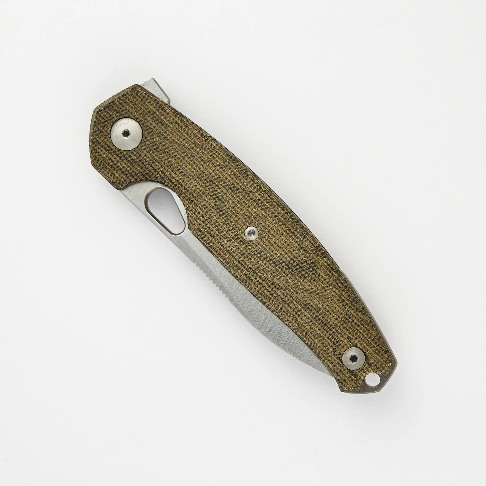 ACE JAGT - Green Canvas Micarta - Satin - Image 3