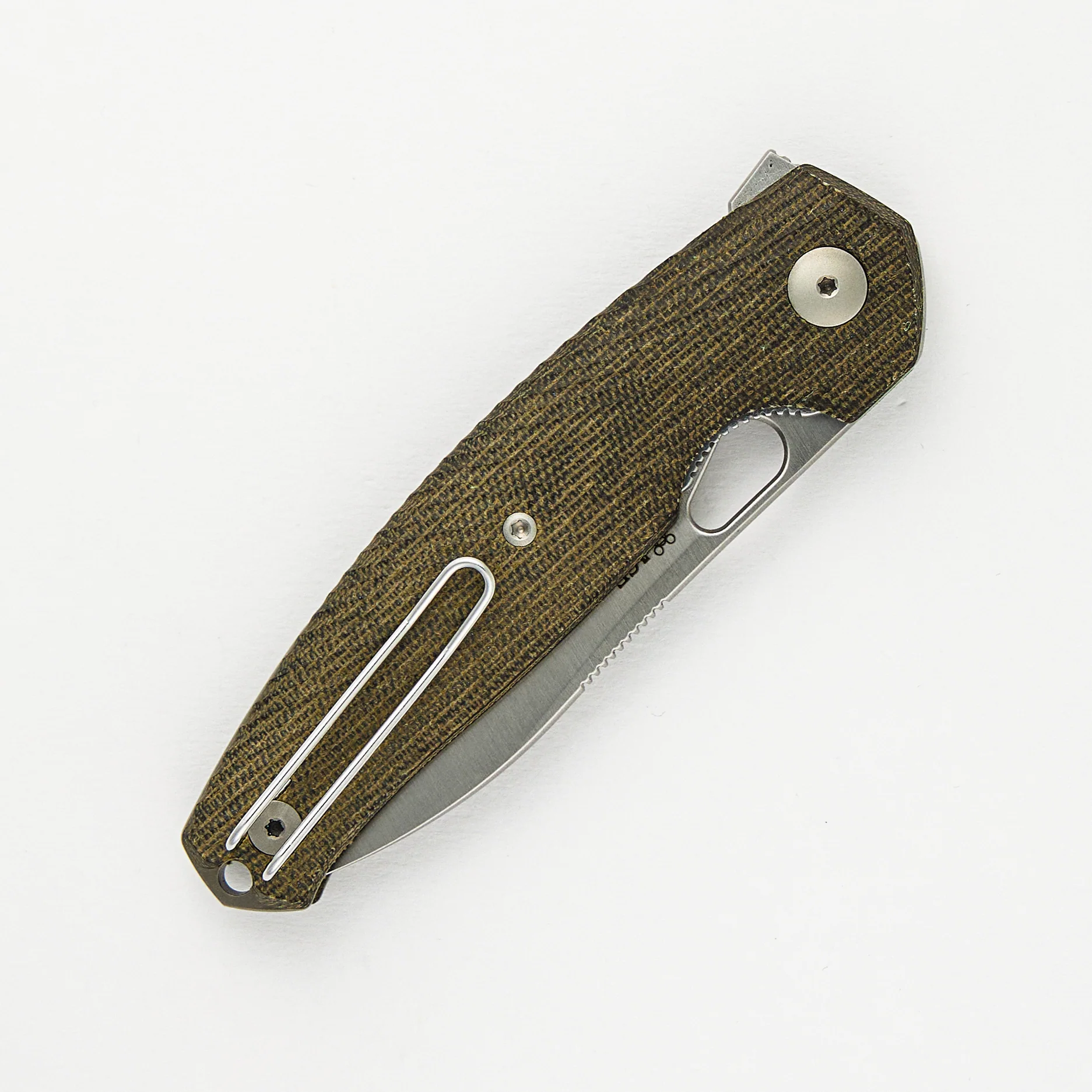 ACE JAGT - Green Canvas Micarta - Satin - Image 4