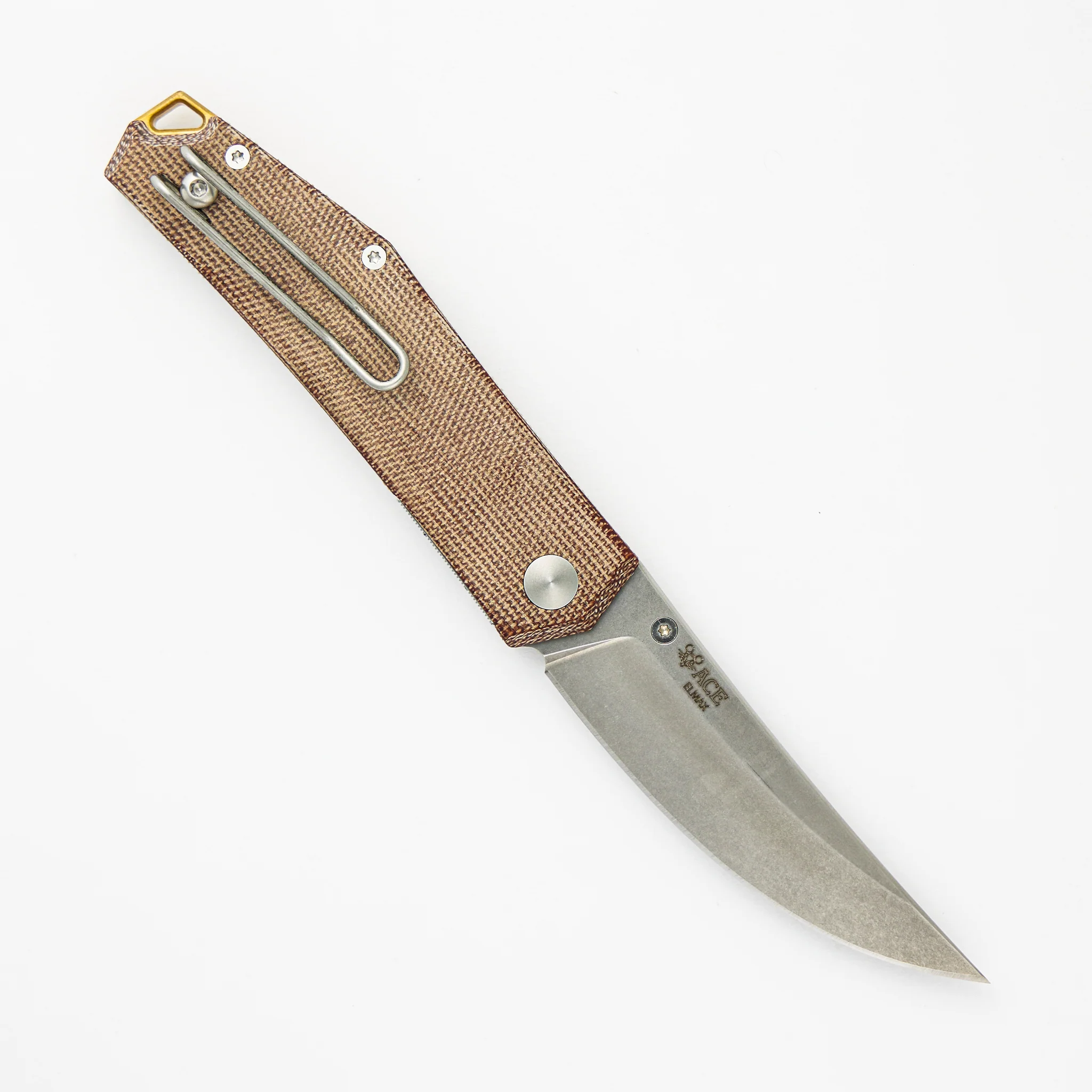 Clyde - Natural Micarta - Brass - Image 2
