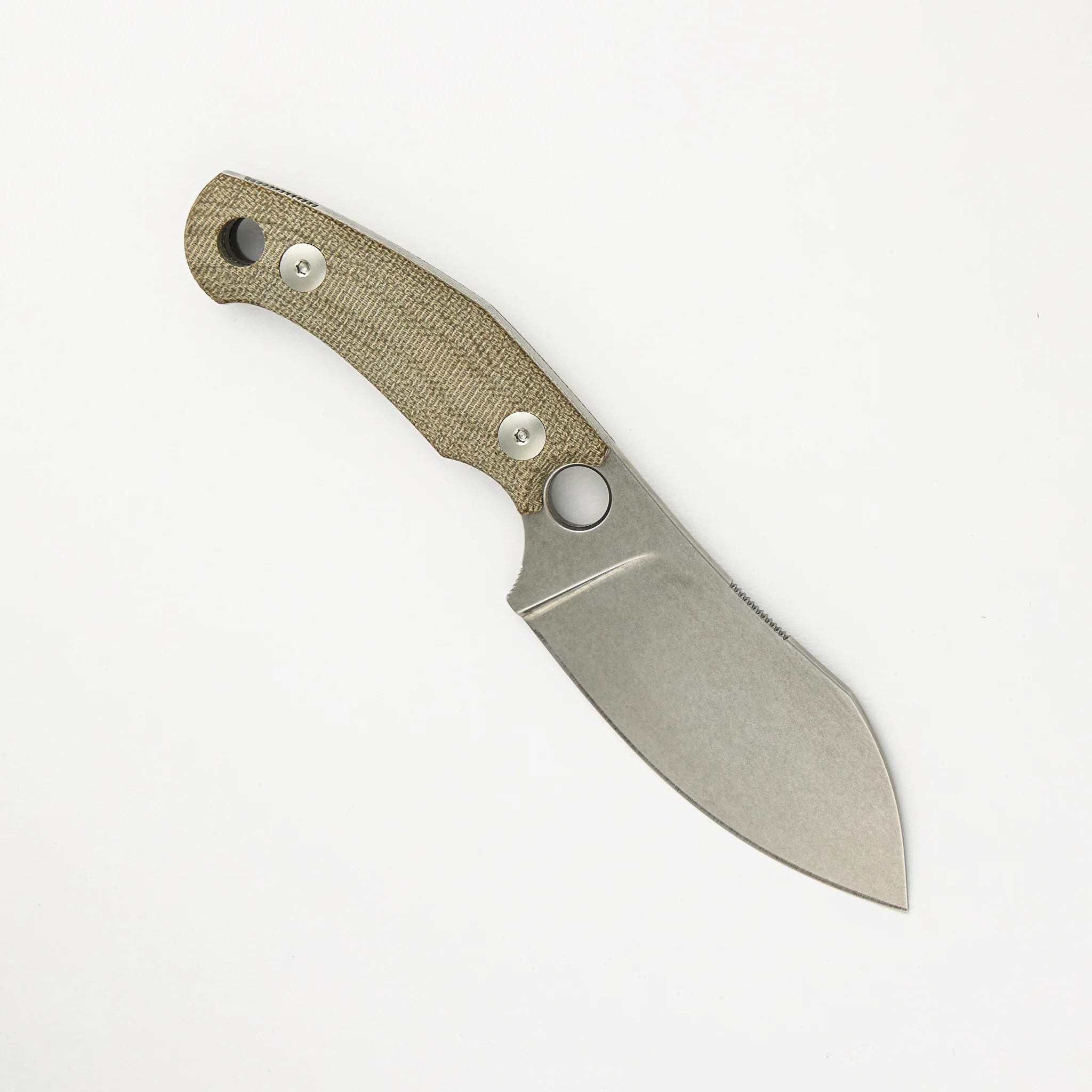 GMF1-XL - Fixed Blade - GREEN CANVAS MICARTA - Image 2
