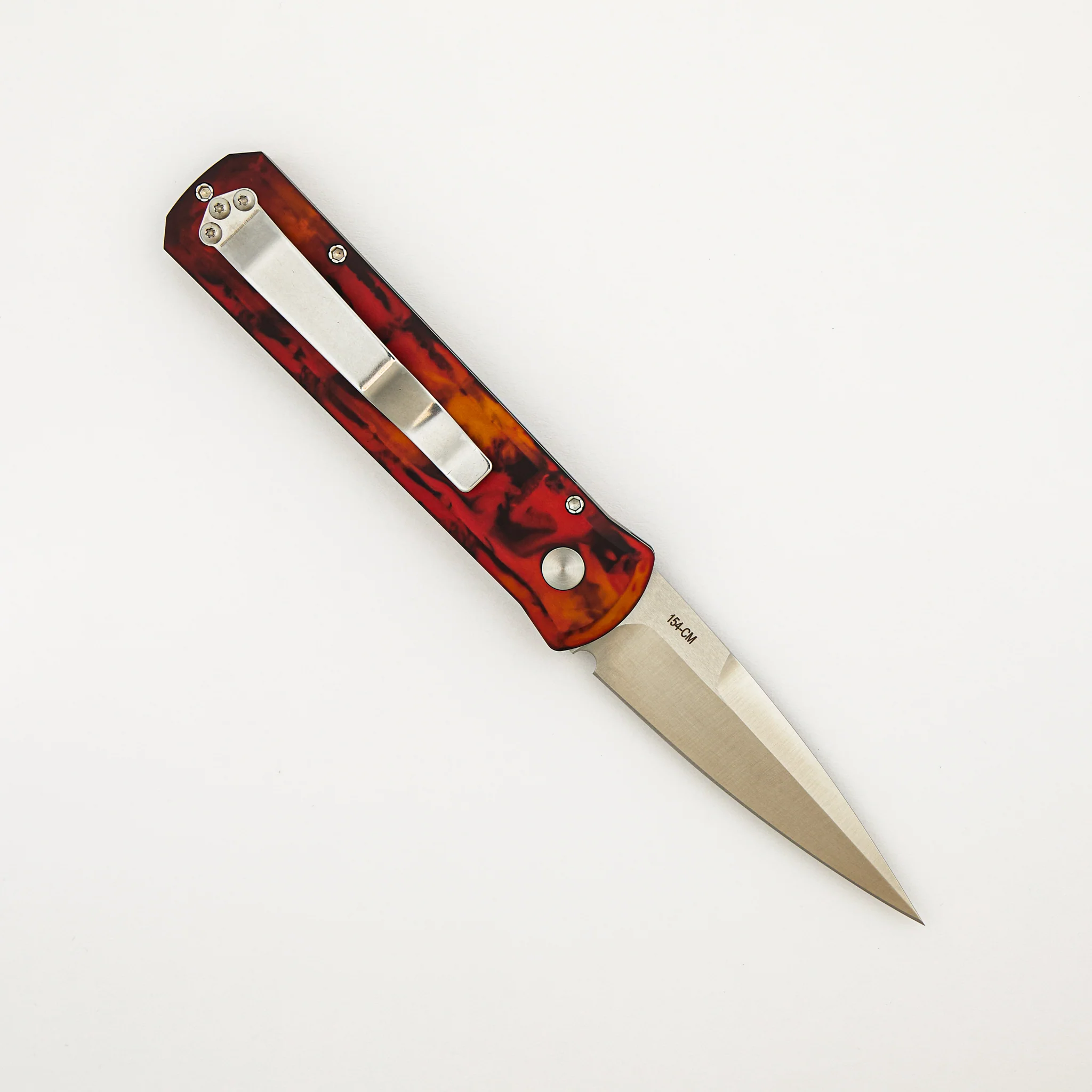 Godson β "Del Fuego" Custom Ano Handle - Pearl Button - Satin 154-CM Blade - 721-DF1 - Image 2