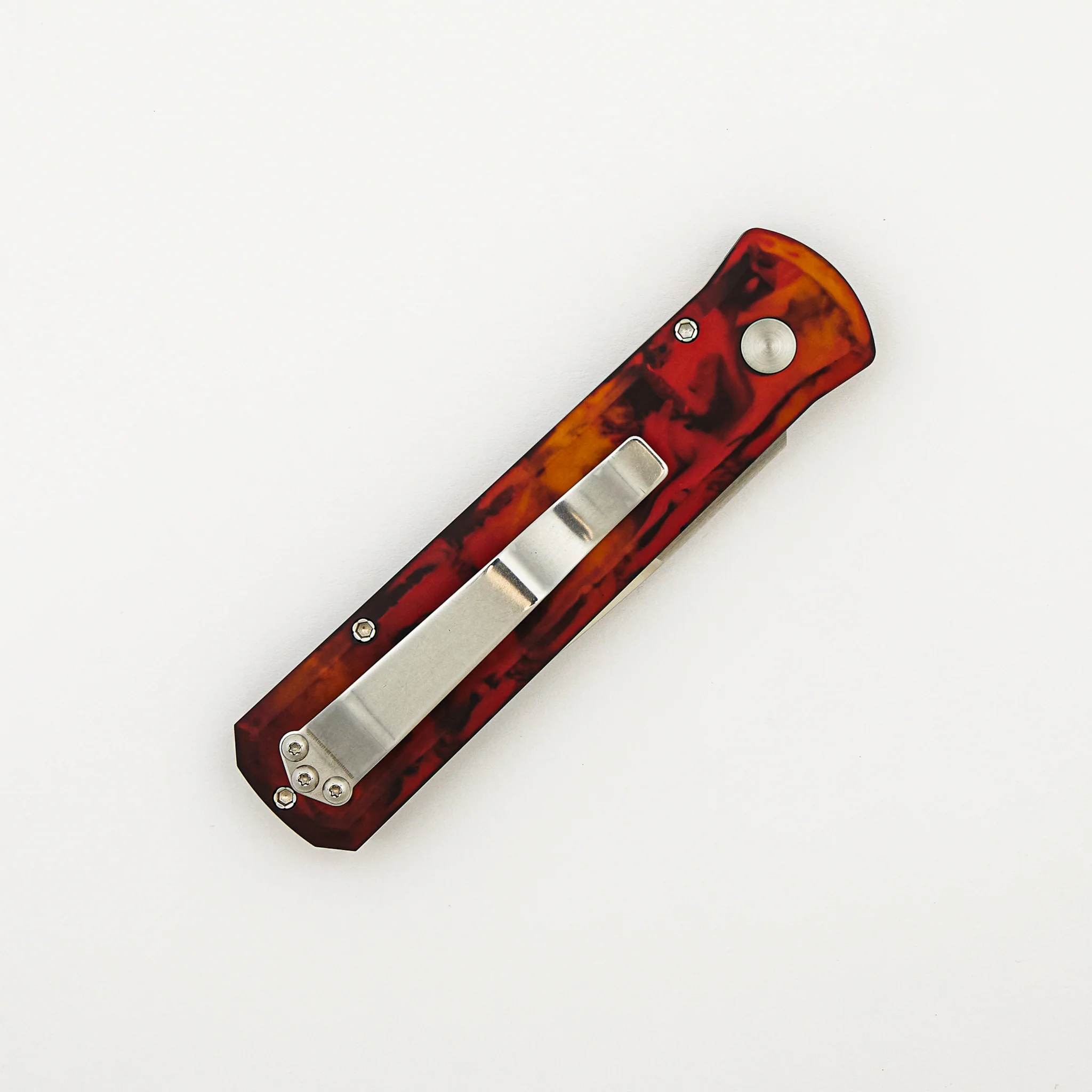 Godson β "Del Fuego" Custom Ano Handle - Pearl Button - Satin 154-CM Blade - 721-DF1 - Image 4