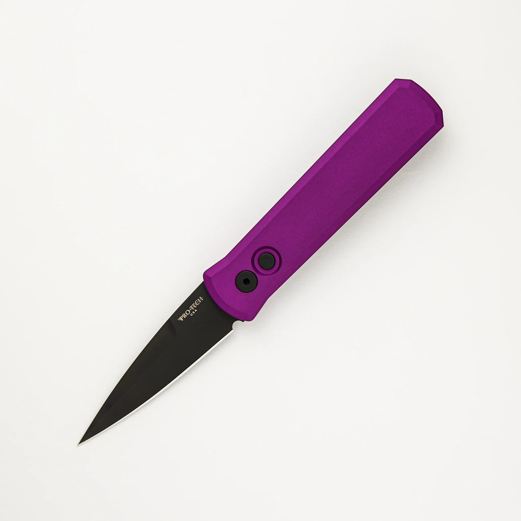Godson β Solid Purple Handle β Black 154-CM Blade - 721-PURPLE
