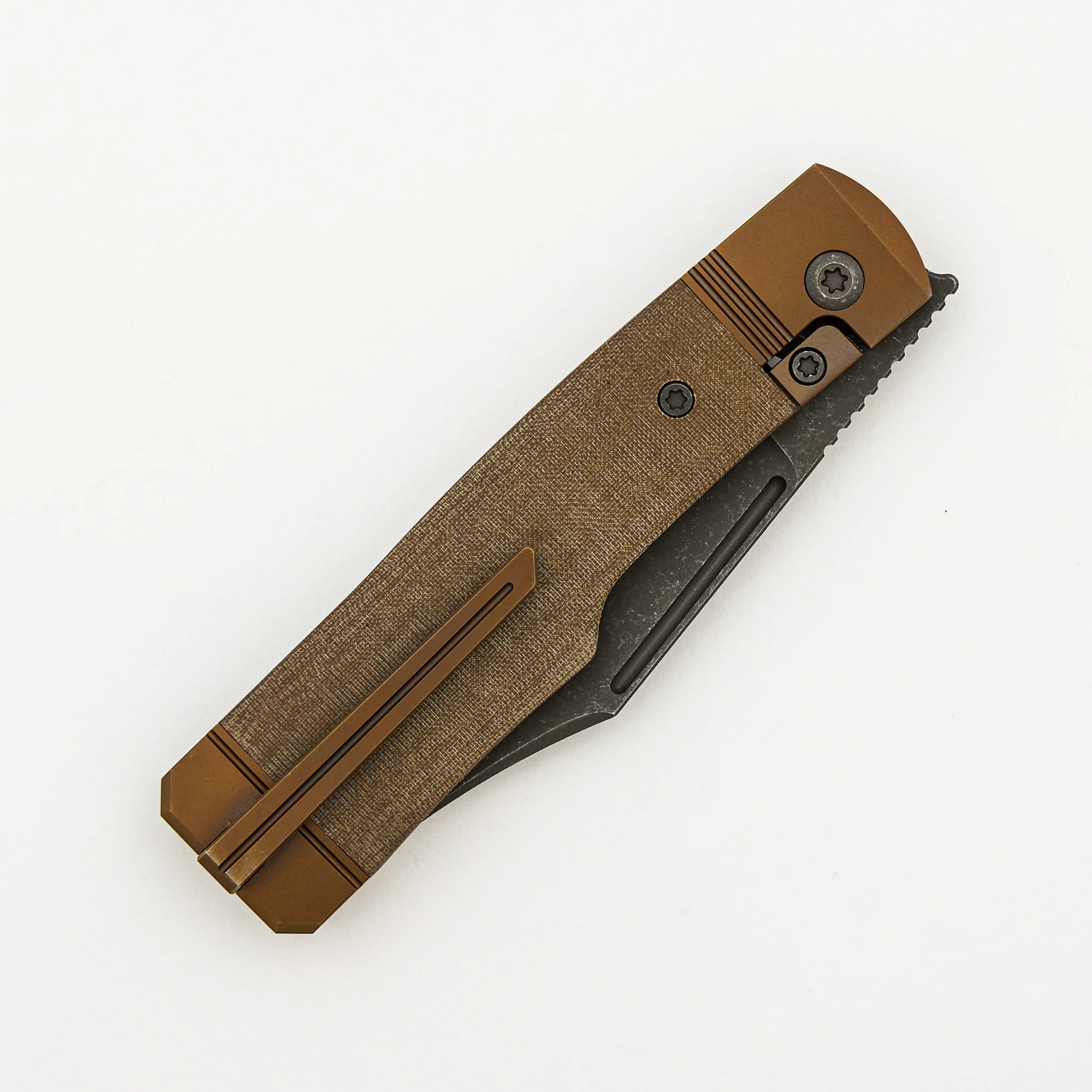 Gunslinger Jack - Green Linen Micarta - S90V Blade - Image 4