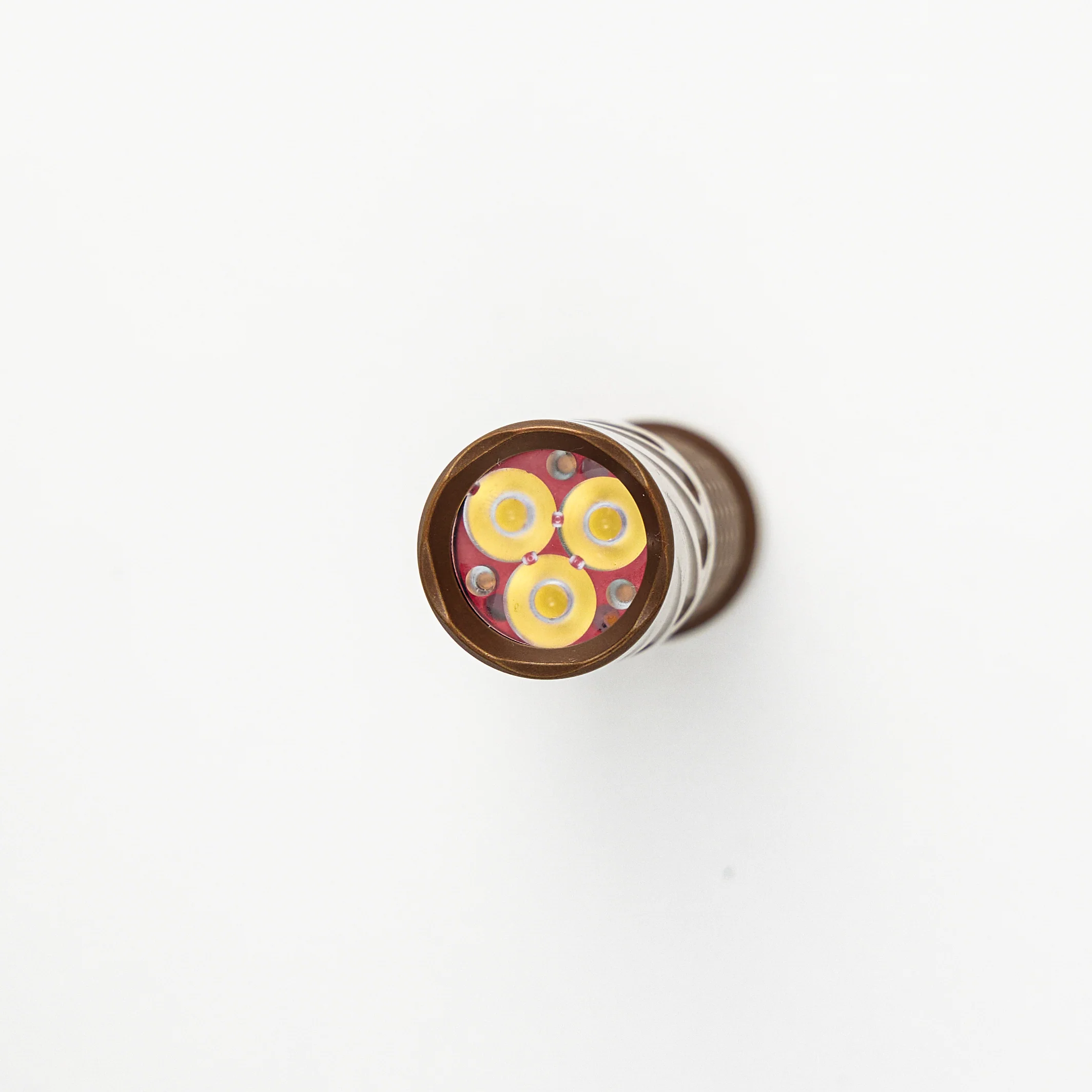 Copper Gunner / Twist Trident Custom Flashlight – Steel Flame Clip - Image 3
