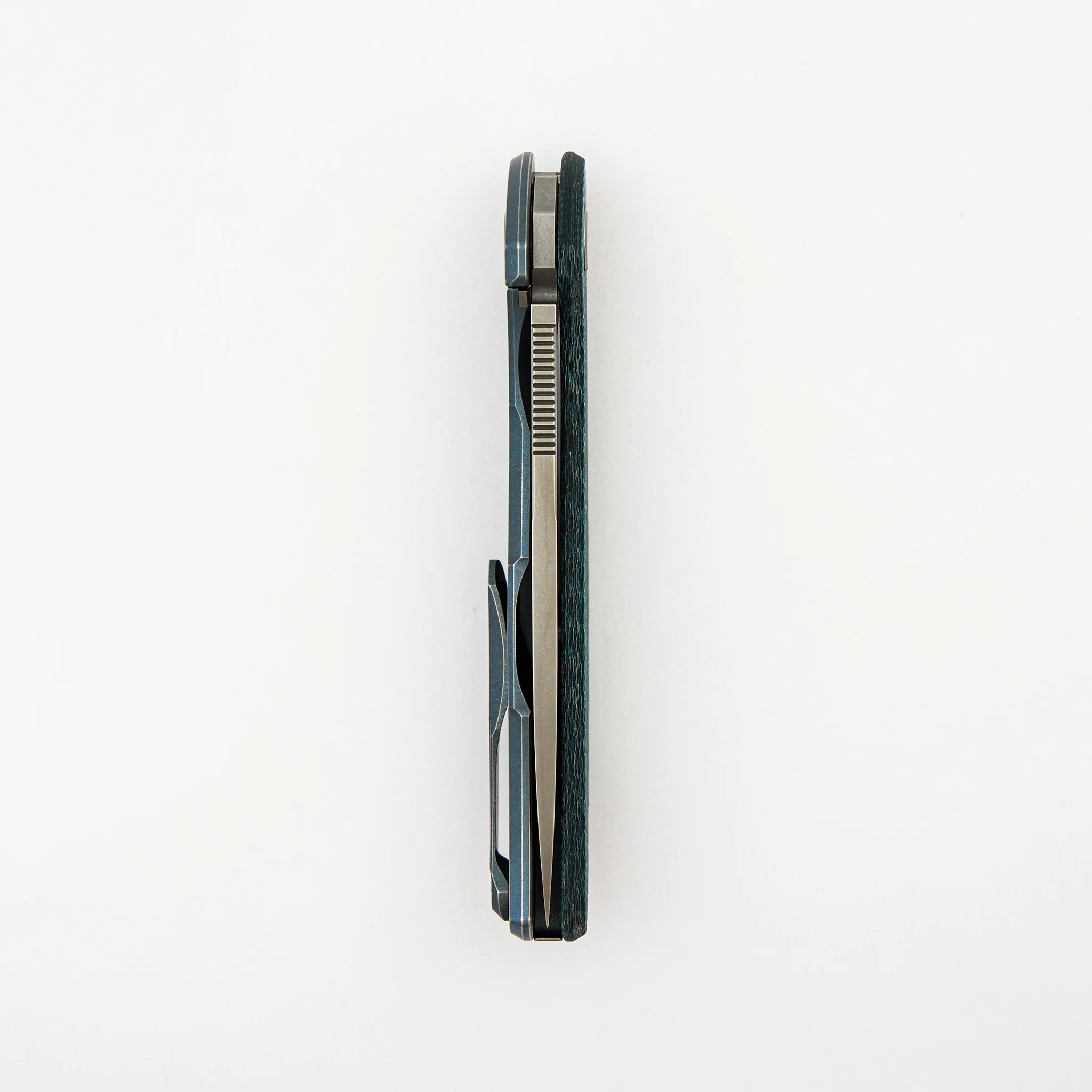 Hati - Blue Silver Twill Alutex Handle - M390 Blade - MRBS - Image 5
