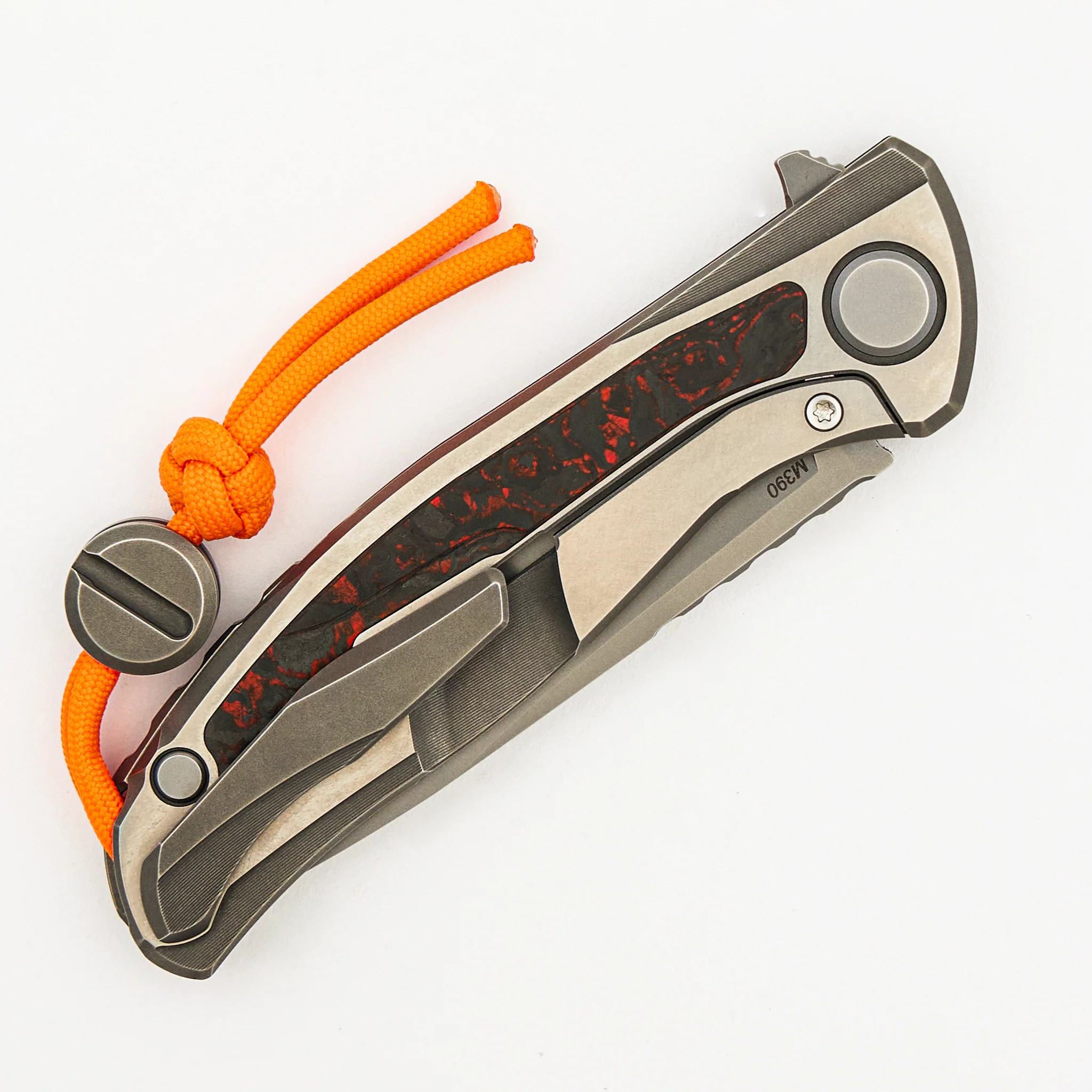 Hati Halloween Edition - M390 Blade - Titanium/Orange TechnoCarbo W/ Luminofor Handle - MRBS - Image 4
