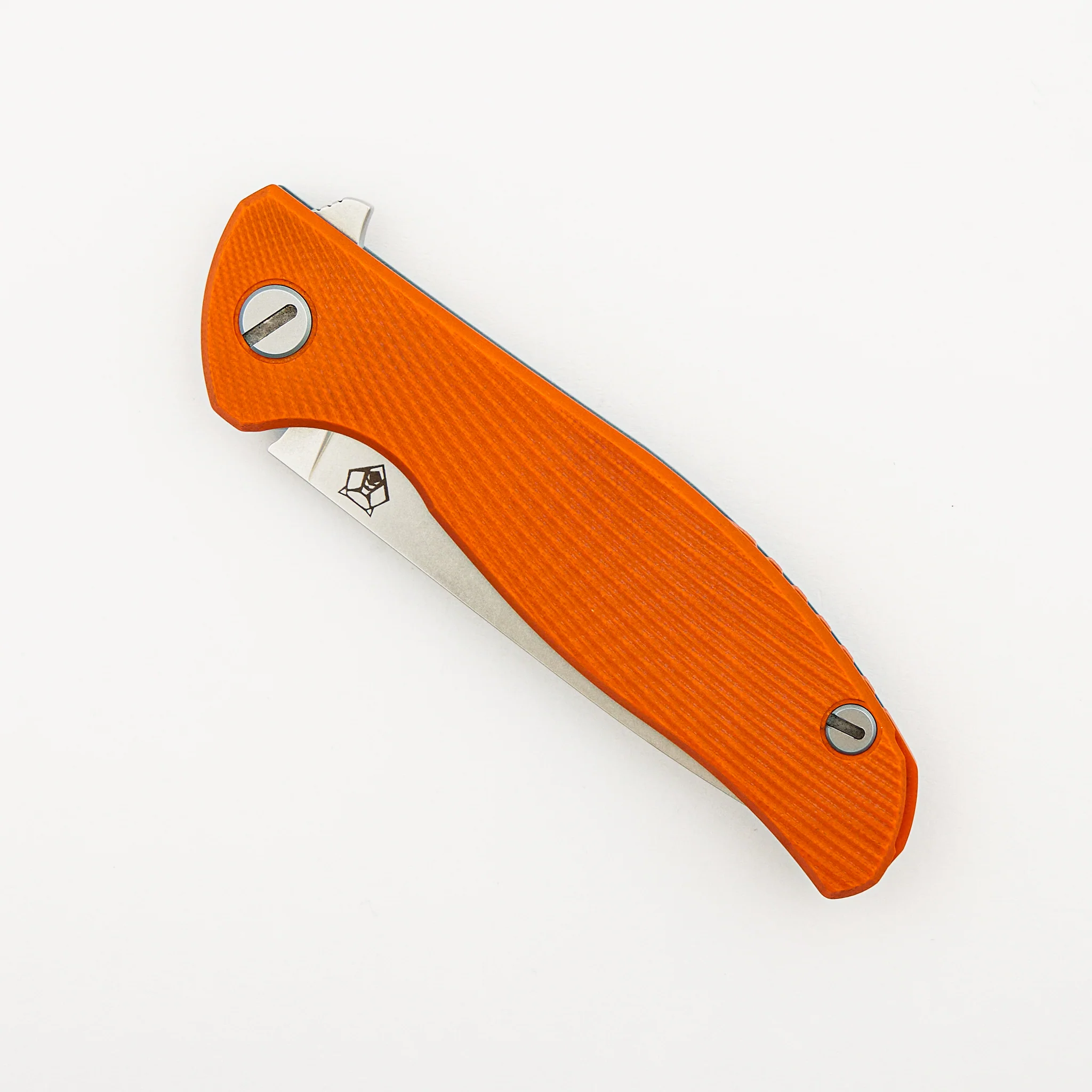 Hati - Titanium/Orange G10 Handle - M390 Blade - Washers - Image 3