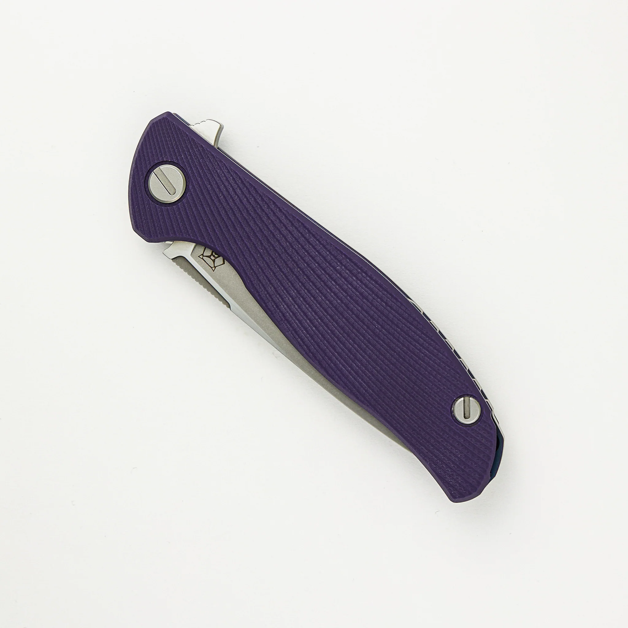 Hati TS - M390 Blade - Titanium/Purple G10 Handle - MRBS - Image 3
