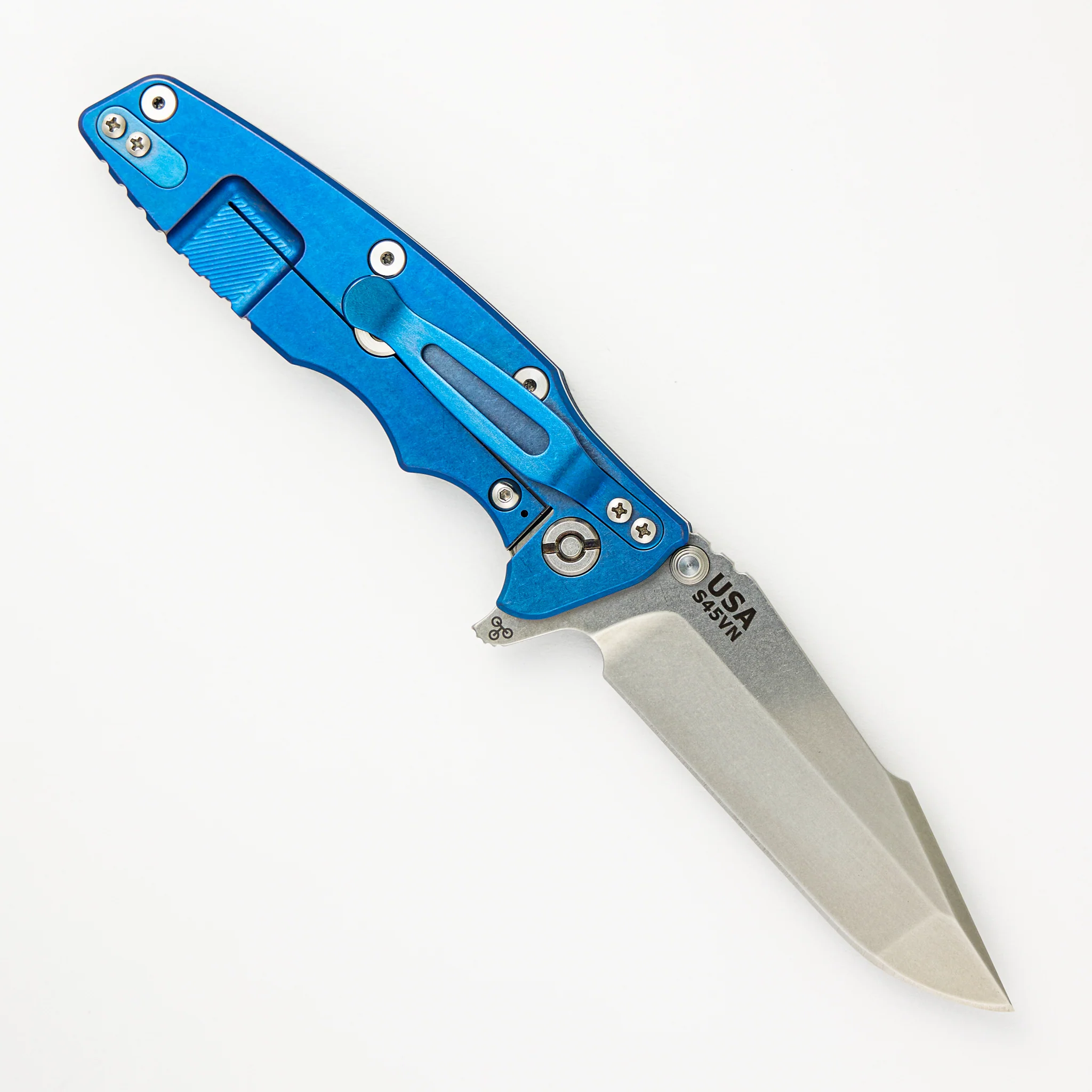 Eklipse 3.5" - S45VN Harpoon Spanto - Tri-Way - Stonewash Blue - Black G10 - Image 2