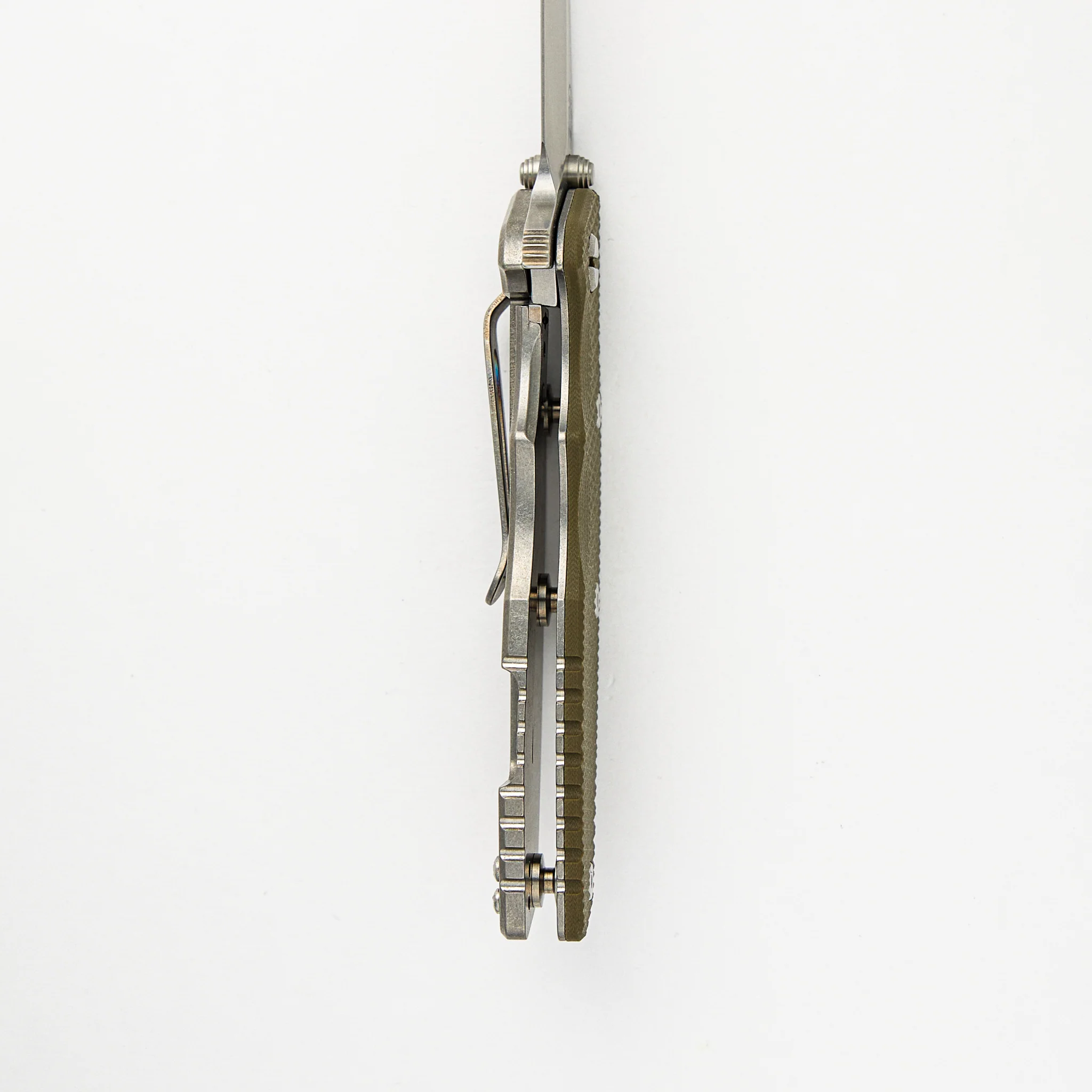 Eklipse 3.5" - S45VN Spearpoint - Tri-Way - Stonewash - OD Green G10 - Image 6
