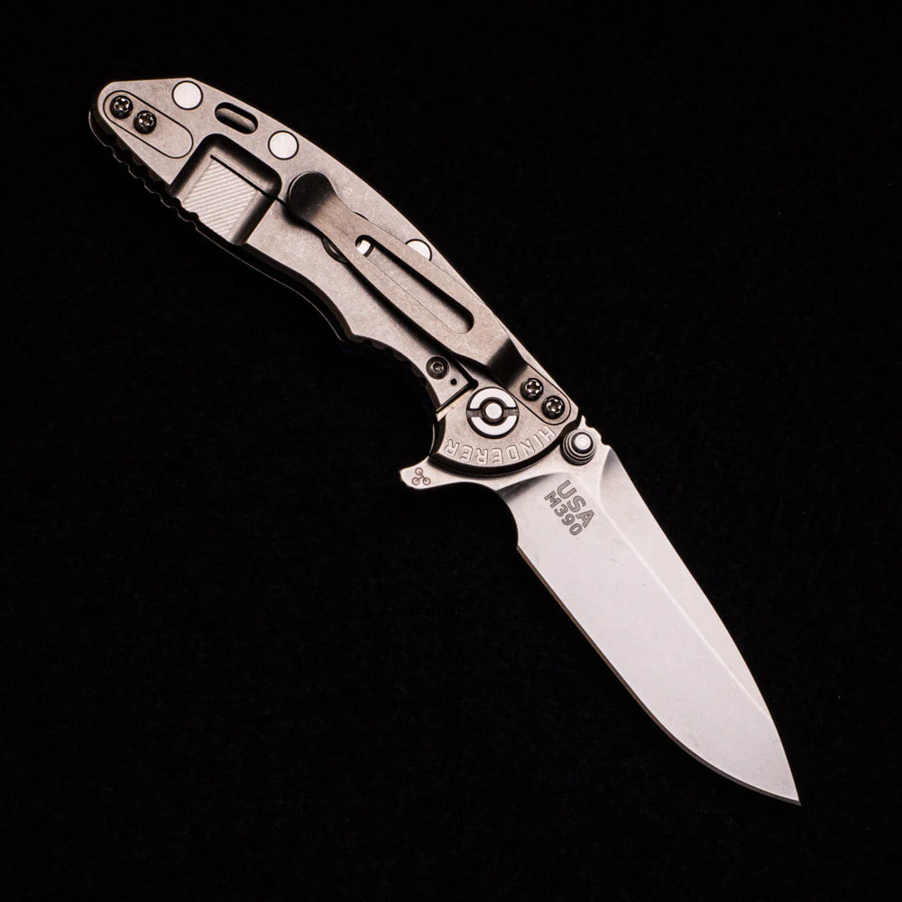 XM-18 3.0″ M390 Swedged Spear Tri-Way Stonewash Blue-Black G10 - Image 2