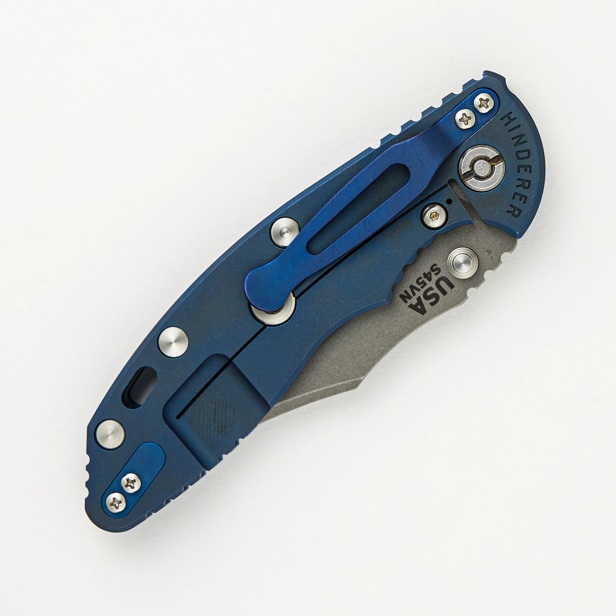 XM-18 3.5″ – Bowie S45VN – Non Flipper - Tri-Way – Battle Blue – Blue/Black G10 - Image 4
